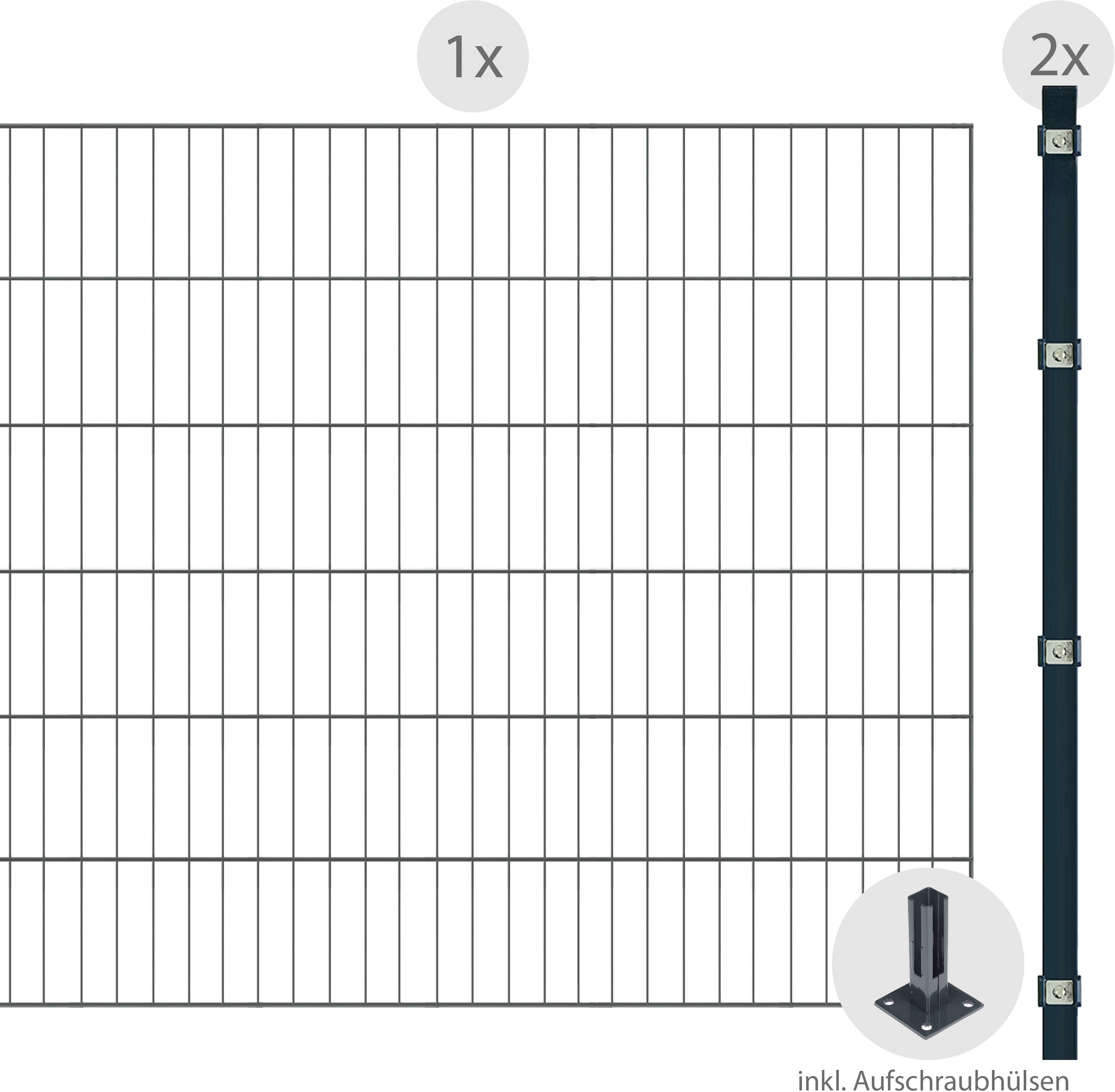 Arvotec Einstabmattenzaun »ESSENTIAL 120 zum Aufschrauben«, Zaunhöhe 120 cm, Zaunlänge 2 - 60 m