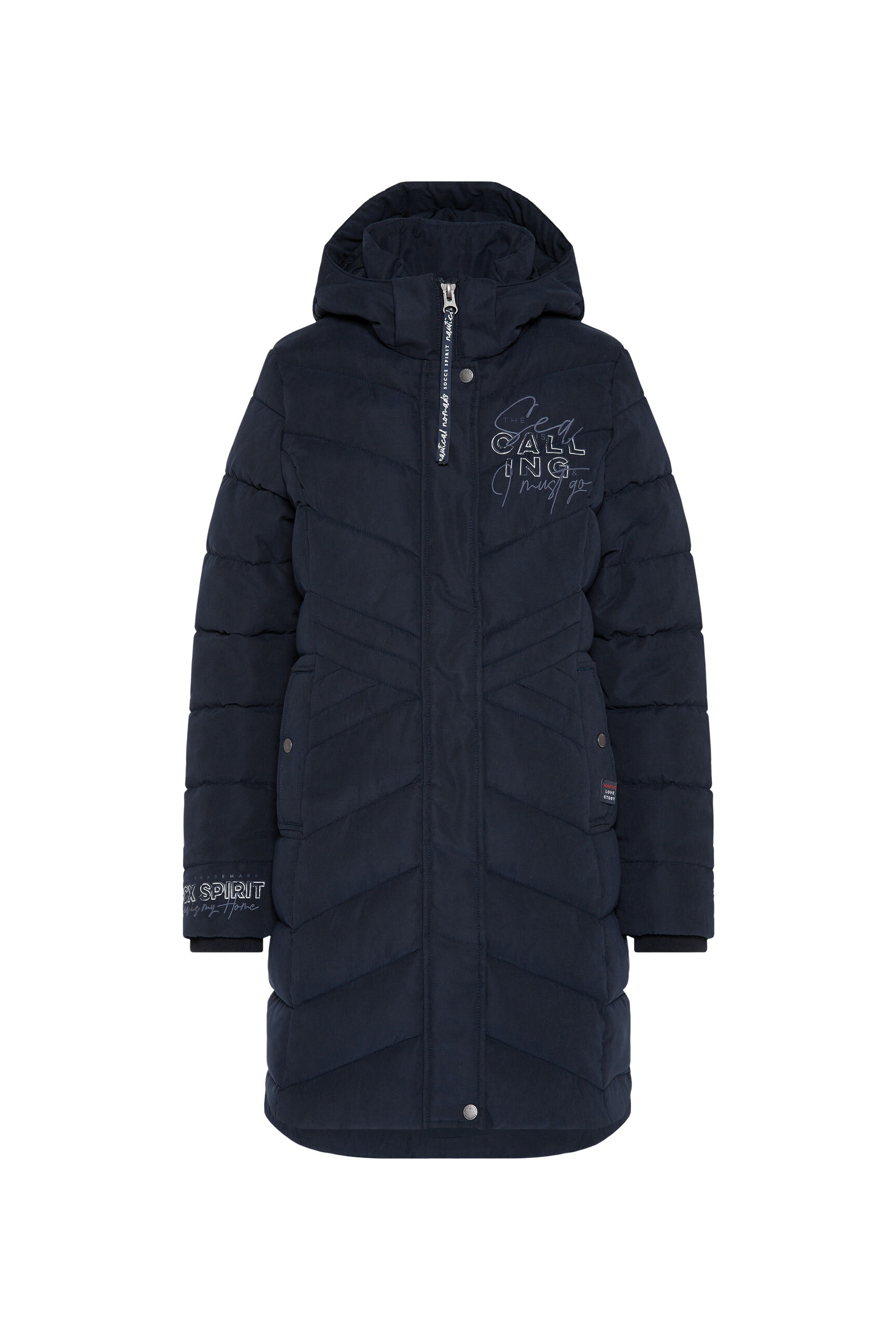 SOCCX Parka mit Kapuze mit Windbreaker-Bündchen