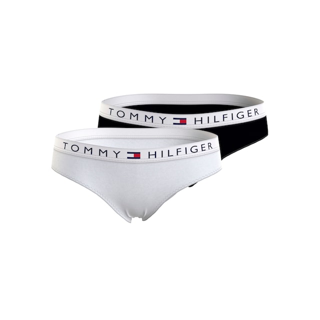 Black | Bikinislip 2er-Pack), BIKINI«, Friday Hilfiger Tommy BAUR Tommy (Packung, Logo-Bund mit Underwear Hilfiger »2P