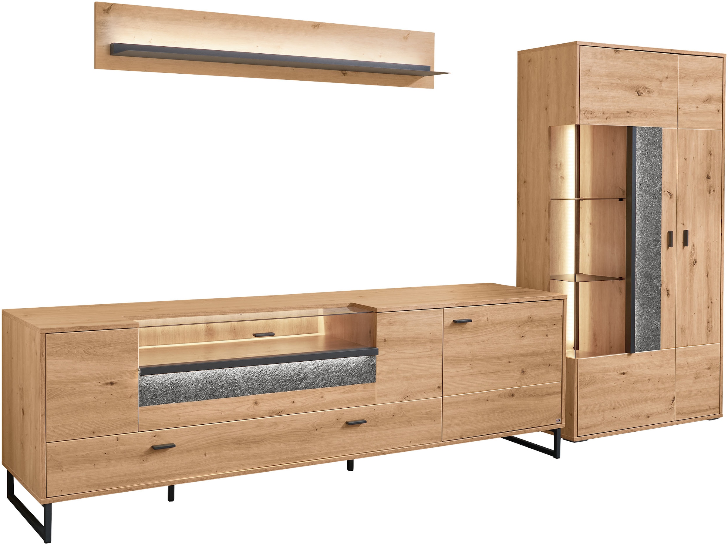 set one by Musterring TV-Wand "Deltona" 3 Stk. tlg. günstig online kaufen