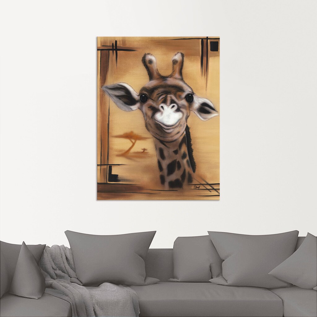 Artland Wandbild »Giraffe«, Giraffen Bilder, (1 St.)