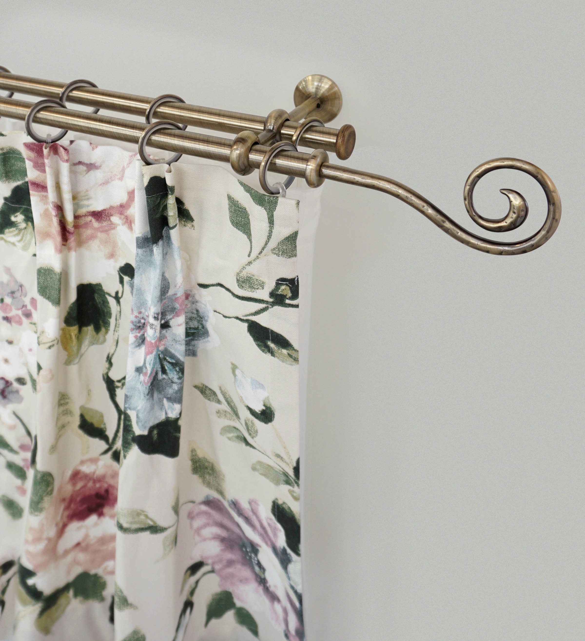 GARESA Gardinenstange "ESPERANCA" Ø 16 mm 2 läufig-läufig Wunschmaßlänge ru günstig online kaufen