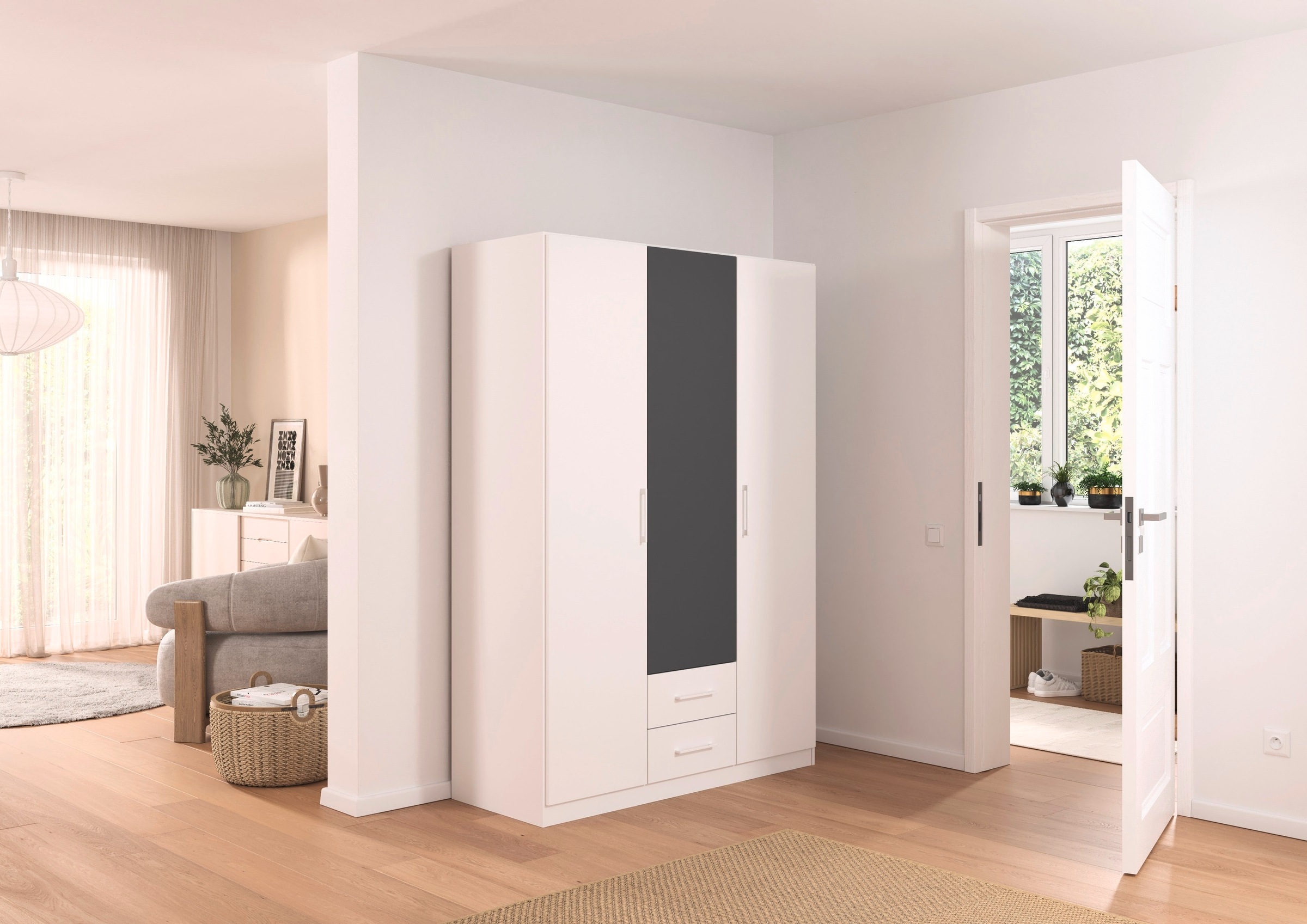 rauch Drehtürenschrank "Kleiderschrank Schrank Garderobe KREFELD optional m günstig online kaufen
