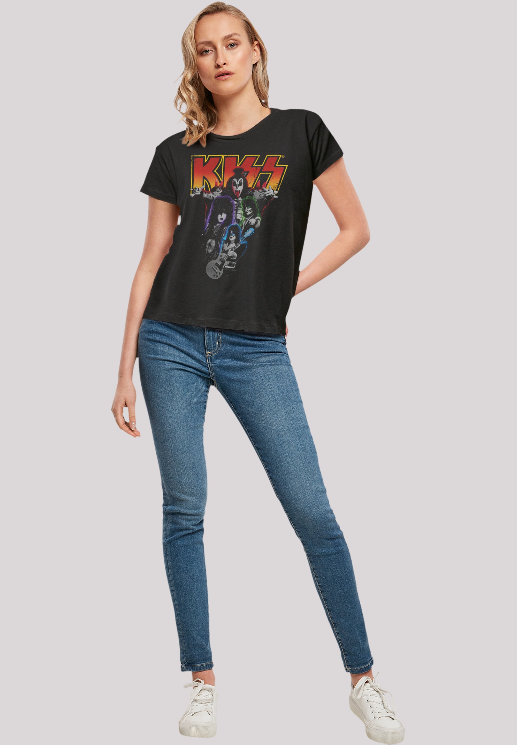 F4NT4STIC T-Shirt »Kiss Neon Band«, Premium Qualität