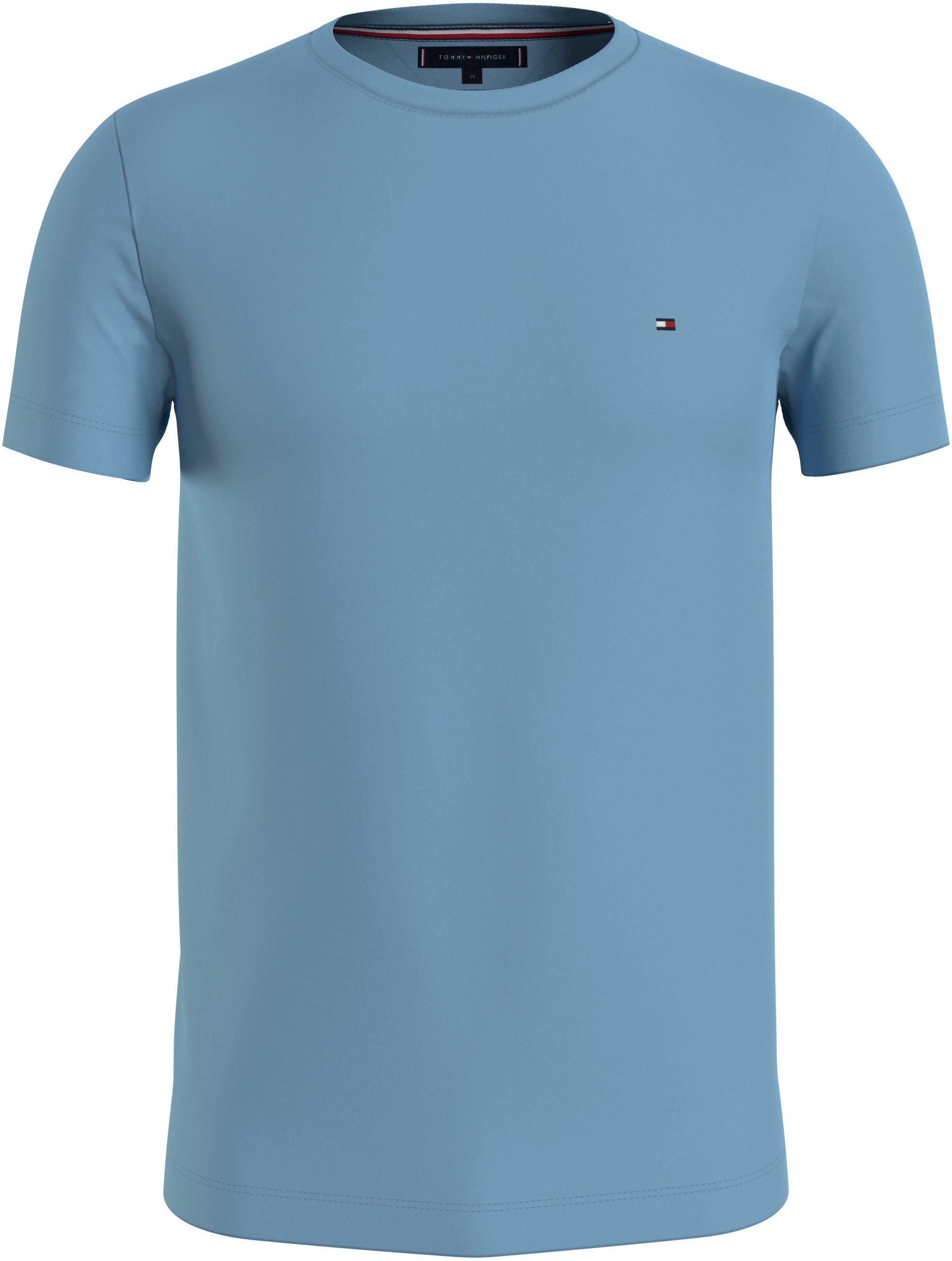 Tommy Hilfiger T-Shirt »STRETCH BAUR ▷ FIT bestellen mit Rundhalsausschnitt | TEE«, SLIM