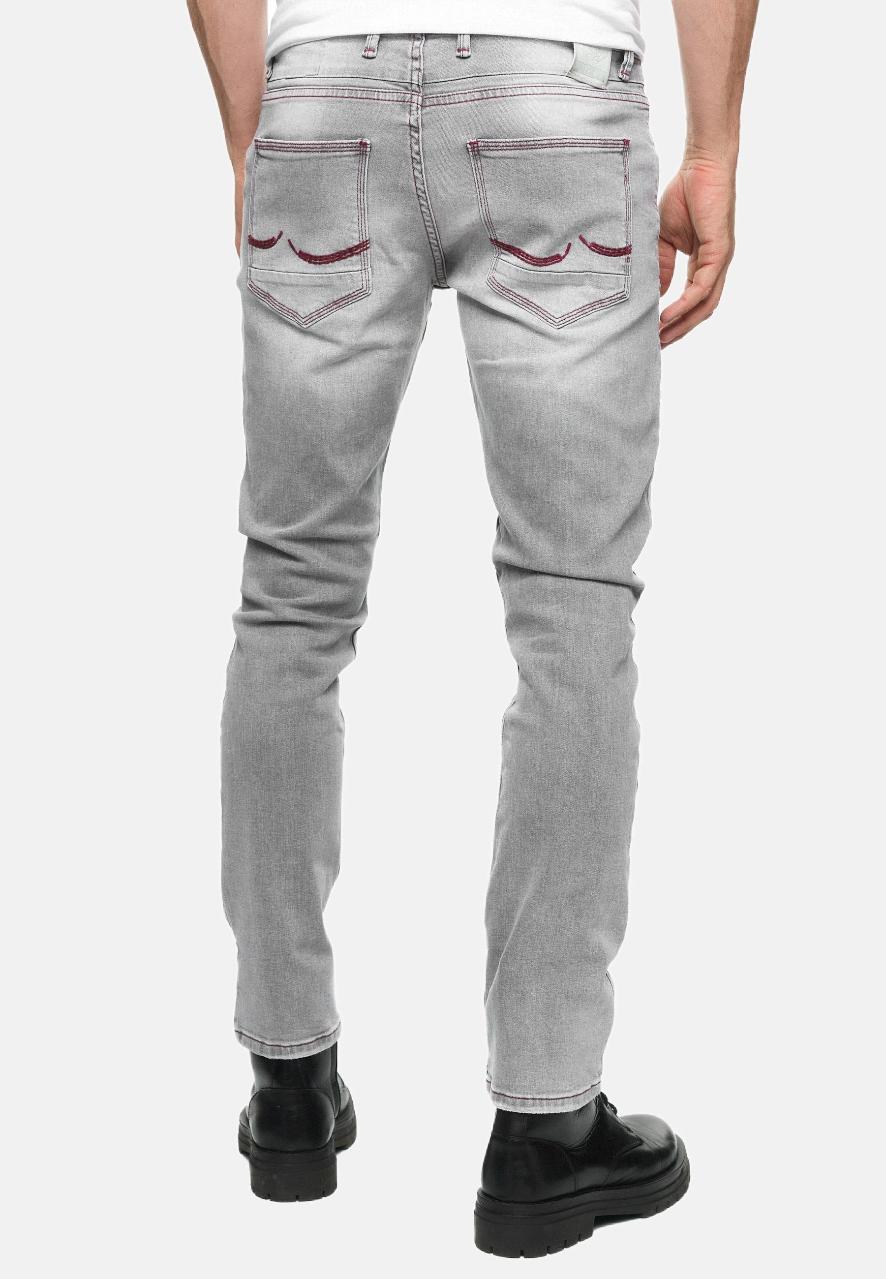 Rusty Neal Tori Straight Jeans Light Gray 34 3