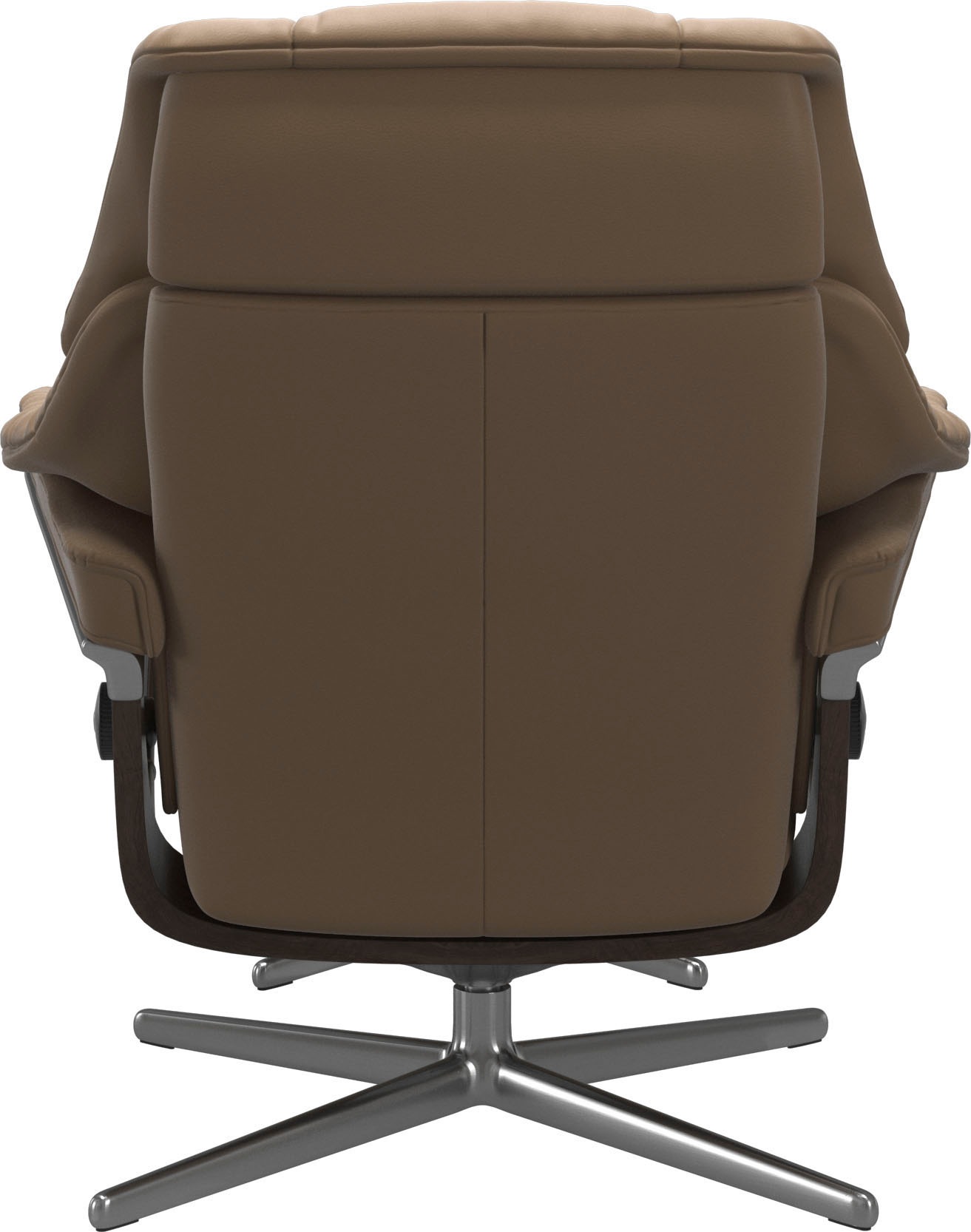 Thumbnail - Stressless Relaxsessel "Reno" Set, Relaxsessel mit Hocker, mit Hocker, mit Cross Base, Größe S, M & L, Holzakzent Wenge