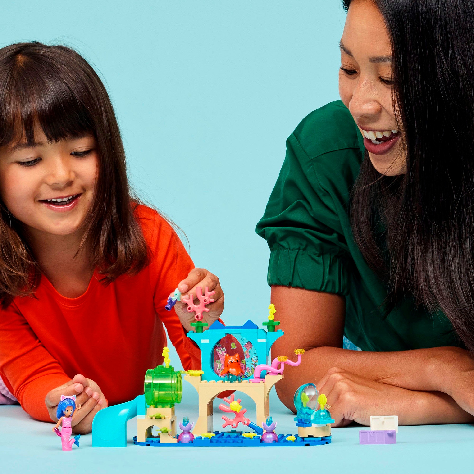 LEGO® Konstruktionsspielsteine »Meerjungfrau Gabbys Aquarium Abenteuer (11204), LEGO Gabby's Dollhouse«, (103 St.), Made in Europe