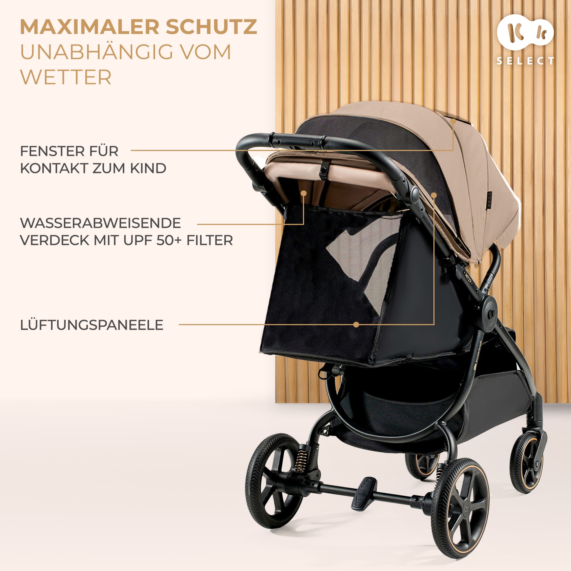 Kinderkraft Kinder-Buggy »MITZY« 27 kg