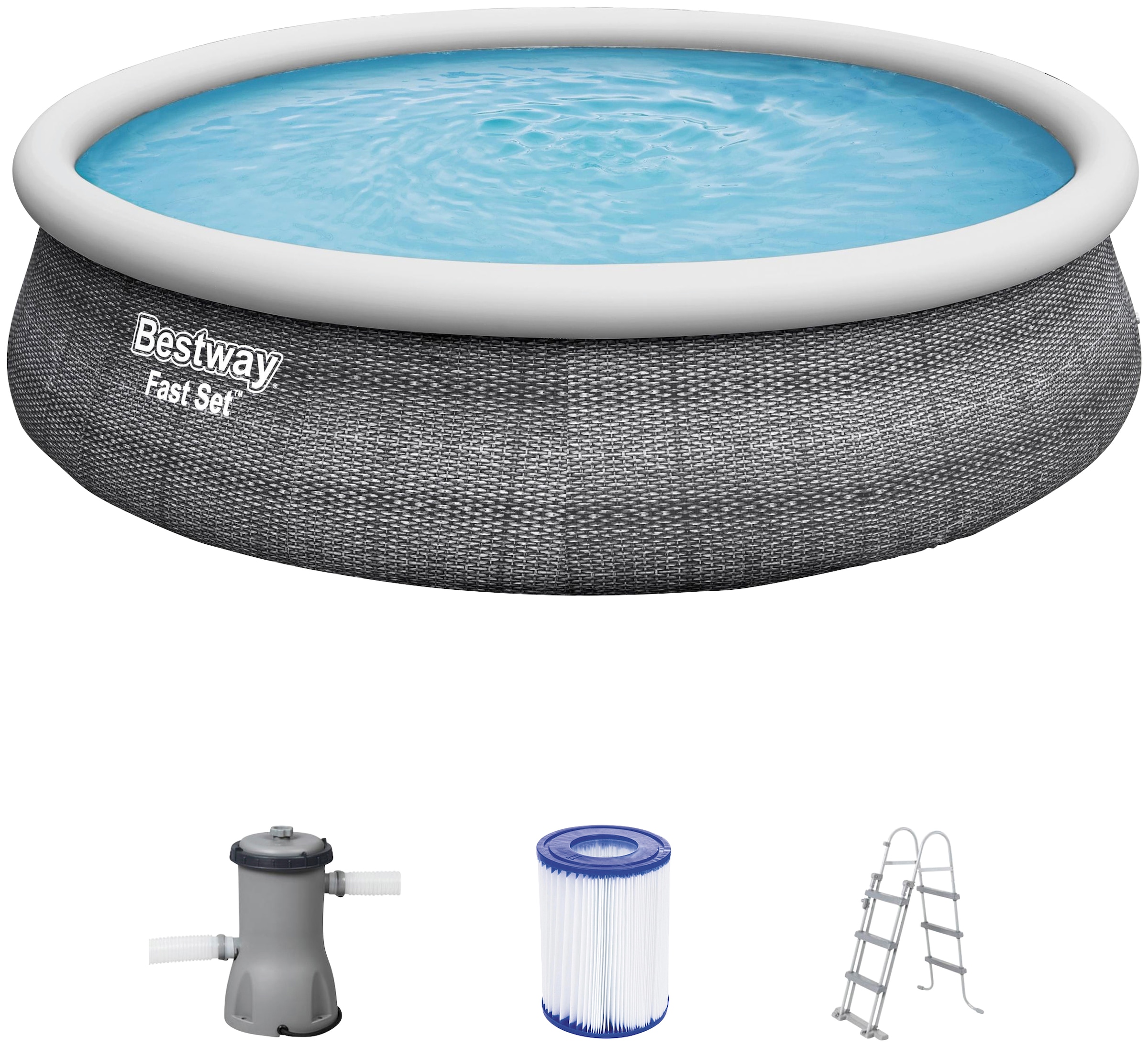 Quick-Up Pool »Fast Set™«, (Set), ØxH: 457x107 cm