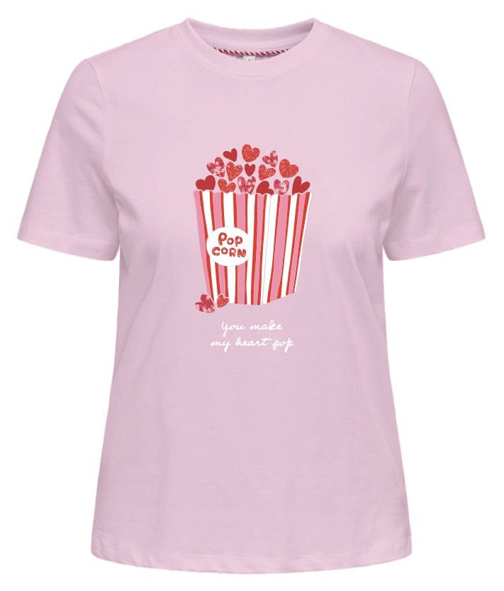 ONLY Kurzarmshirt "ONL30 KITA LIFE S/S HEART BOX TOP JRS" günstig online kaufen