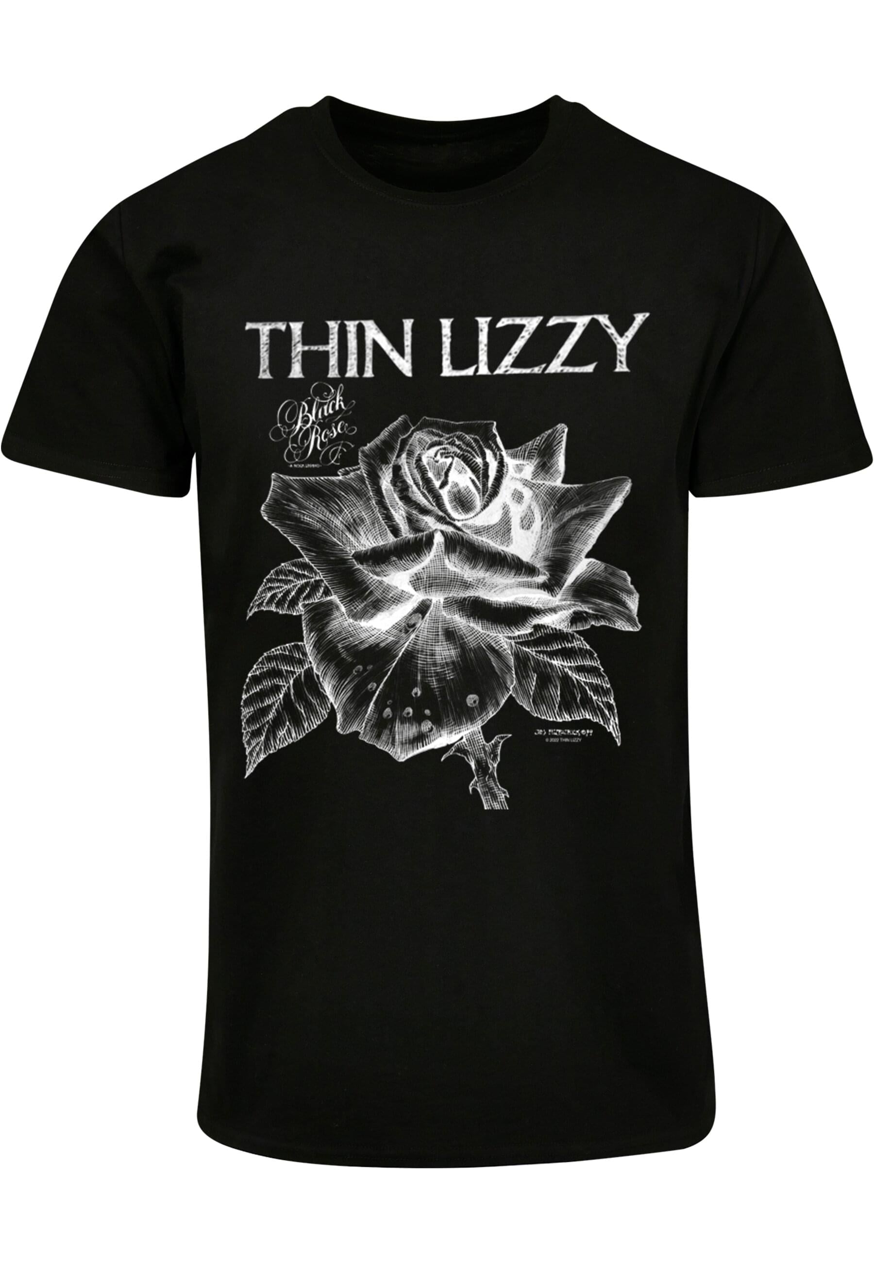 Merchcode T-Shirt "Merchcode Herren Thin Lizzy - TL Blackrose Basic T-Shirt günstig online kaufen