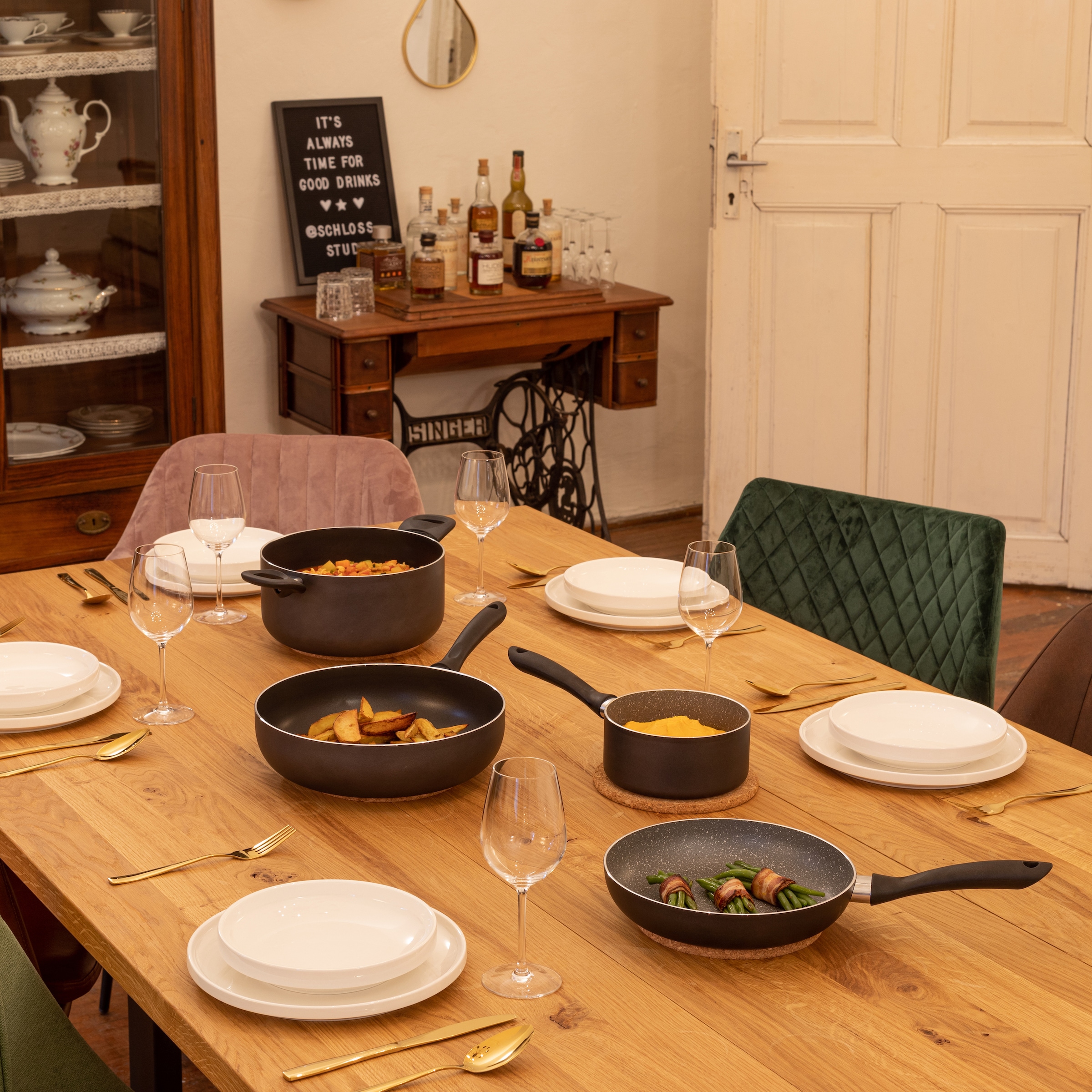 MÄSER Topf-Set »Kochtopf-Set Izar, Aluminium« Set, 6 Stk. tlg. Aluminium