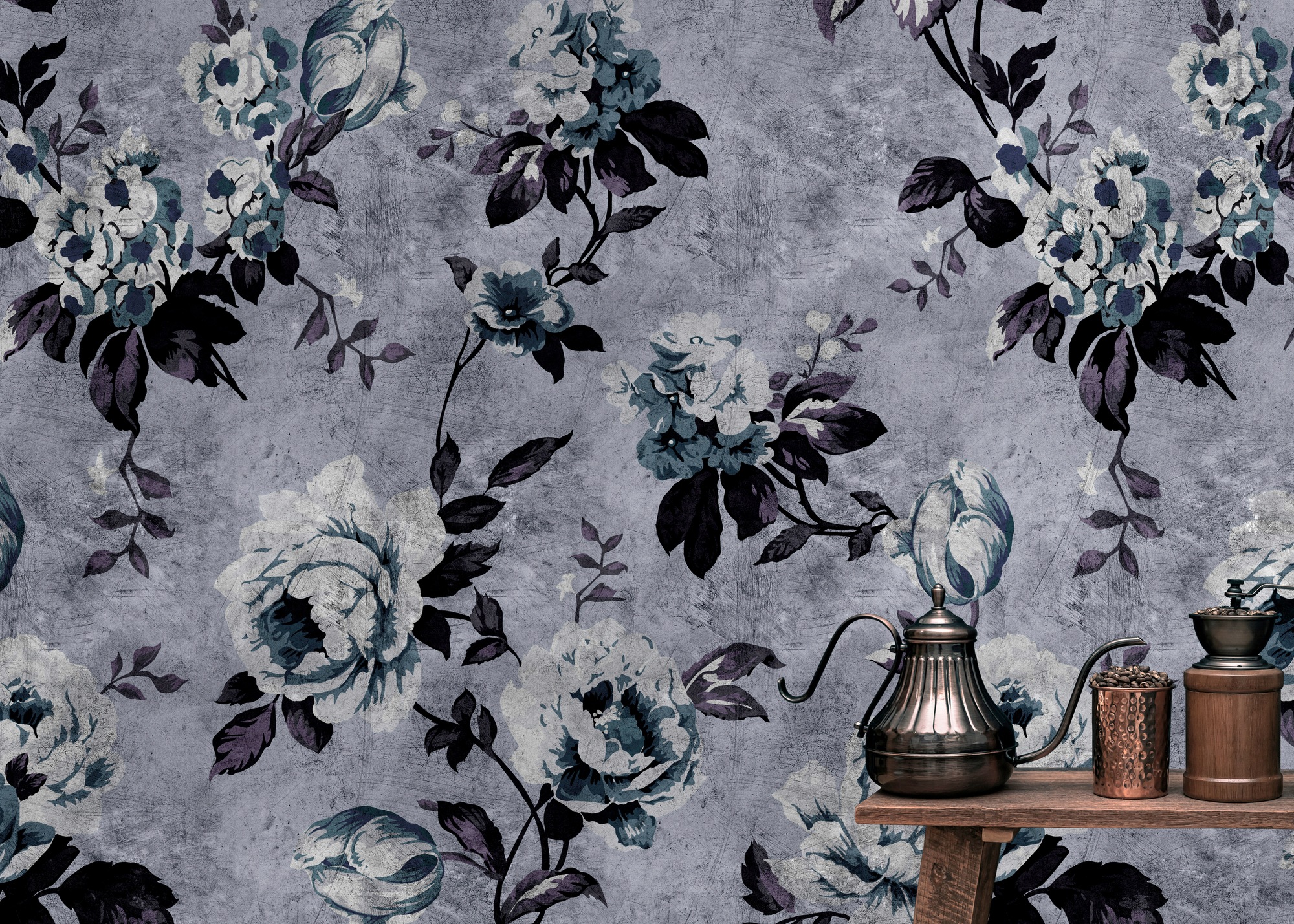 living walls Fototapete "Walls by Patel Wild Roses 6" glatt Vlies, Wand, Sc günstig online kaufen