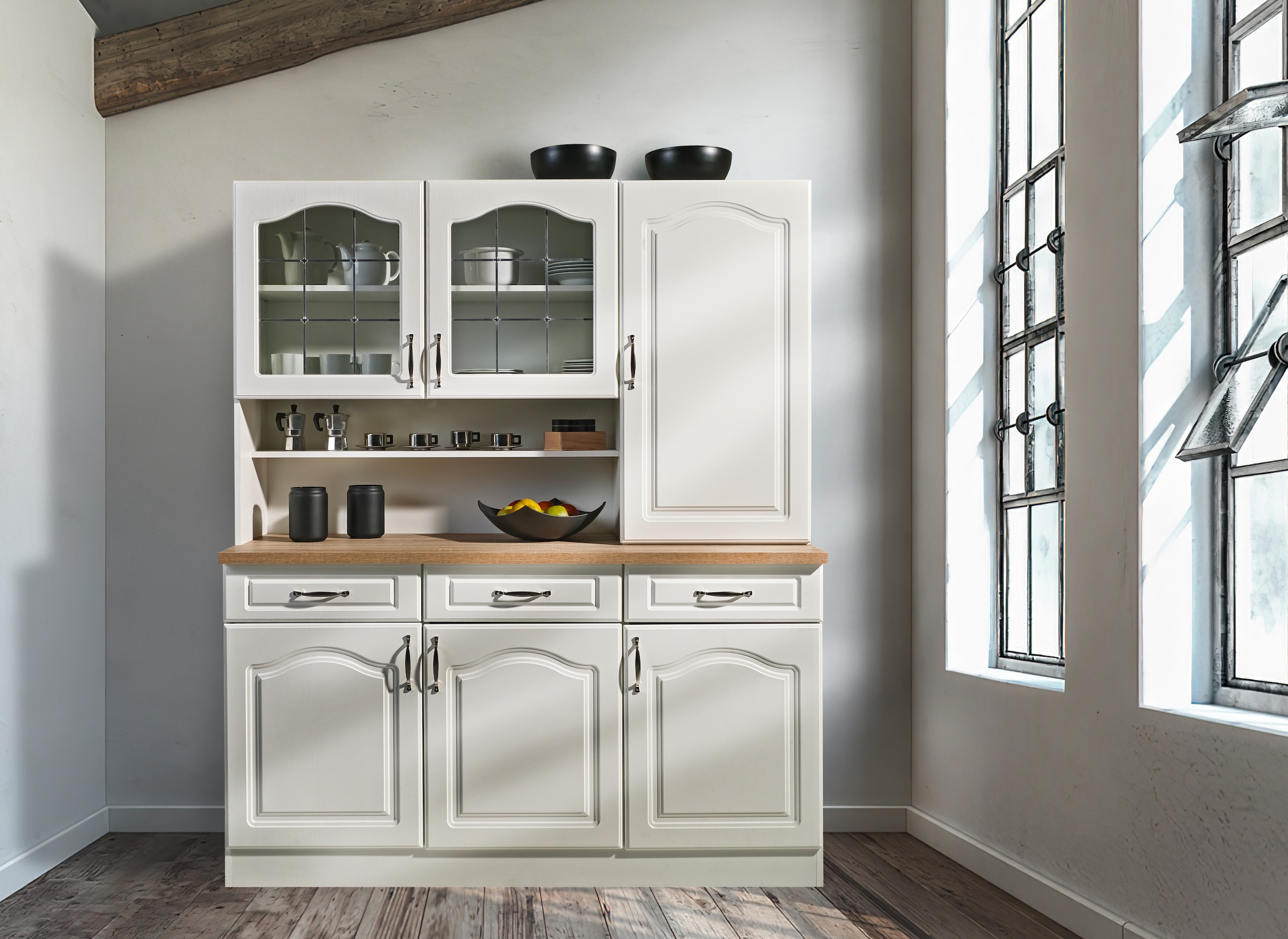 wiho Küchen Küchenbuffet »Linz«, 150 cm breit, in Landhaus-Optik