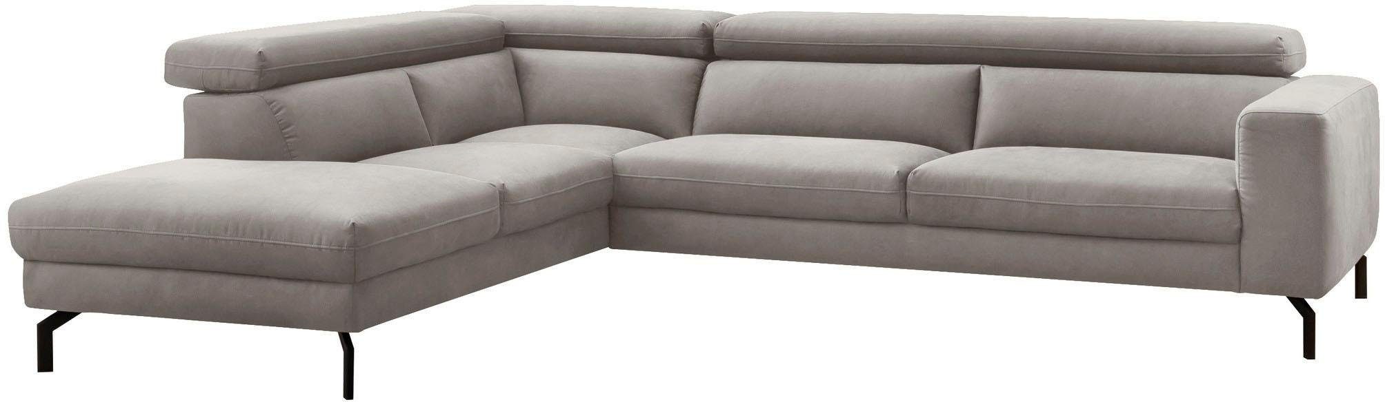 Places of Style Ecksofa "Olanta, modern und bequem, Breite 305cm, Fuß 16cm günstig online kaufen