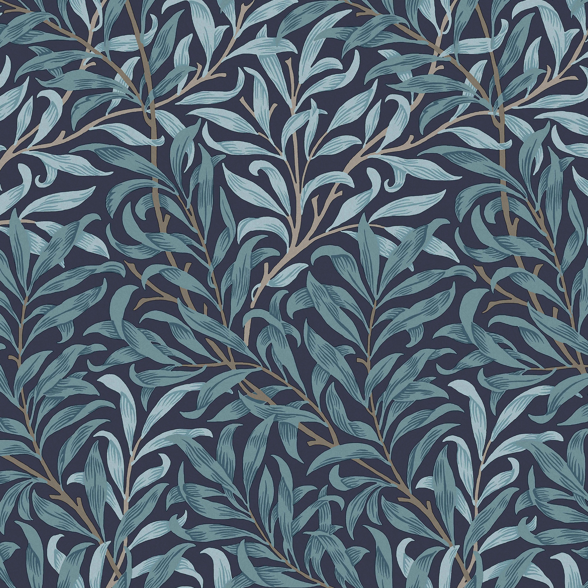 WILLIAM MORRIS AT HOME Vliestapete »Willow Bough« Retro glatt 10mx52cm (ca. 5m2)