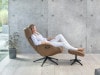FLEXLUX Fußhocker »More«, für Beinauflage zur besseren Entspannung, Fuß schwarz