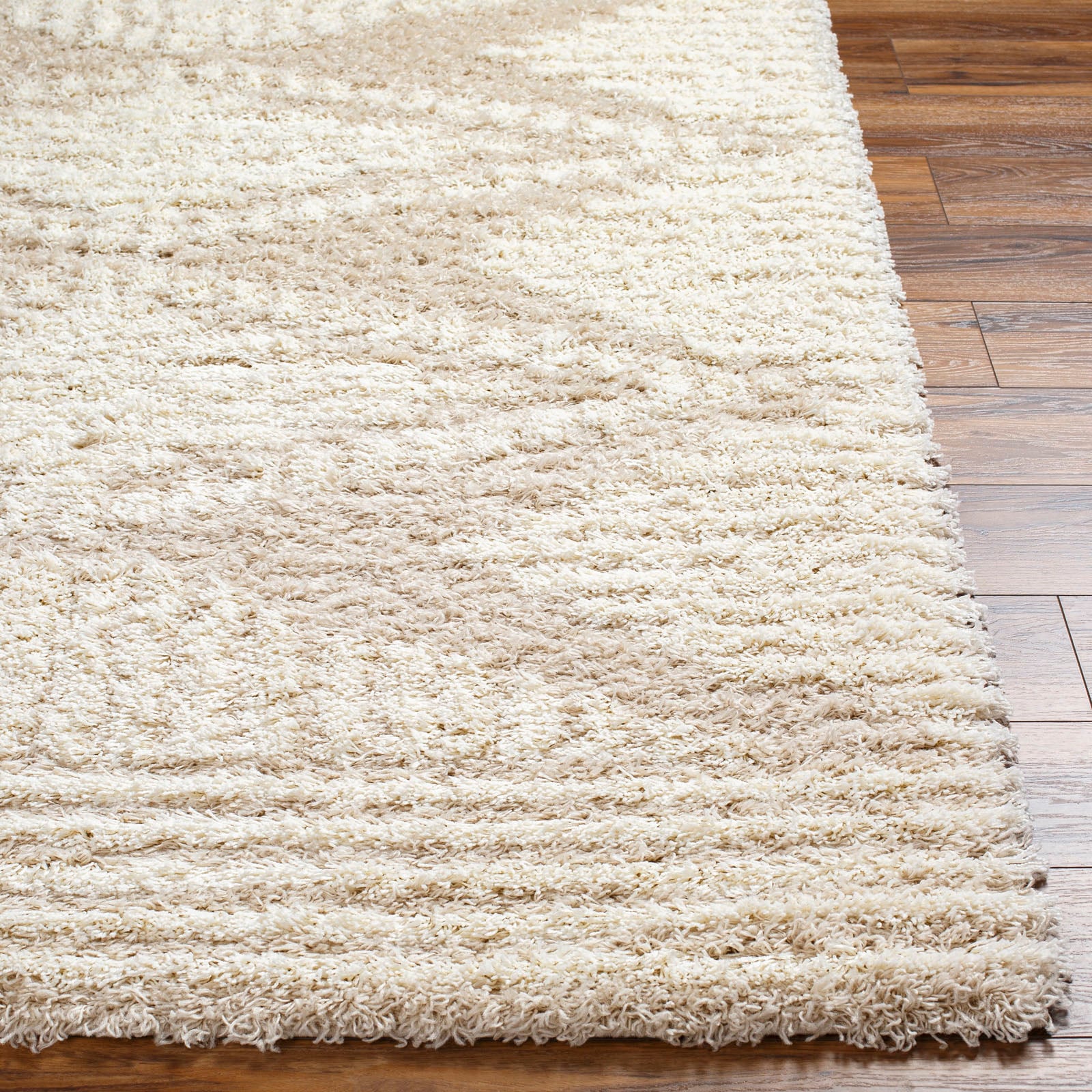 Surya Hochflor-Teppich »Modern 2323«, rechteckig, Flauschig, Langflor, Weich, Boho Wohnzimmerteppich, Beige