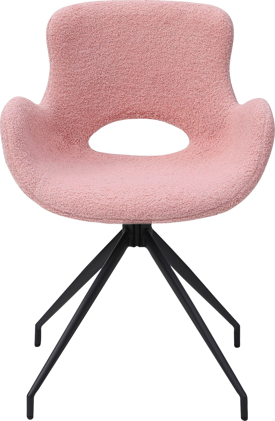 SalesFever Esszimmerstuhl, Struktur (100% Polyester), 180° Drehplatte unter  der Sitzfläche, mit Rücken Cut-Out bestellen | BAUR
