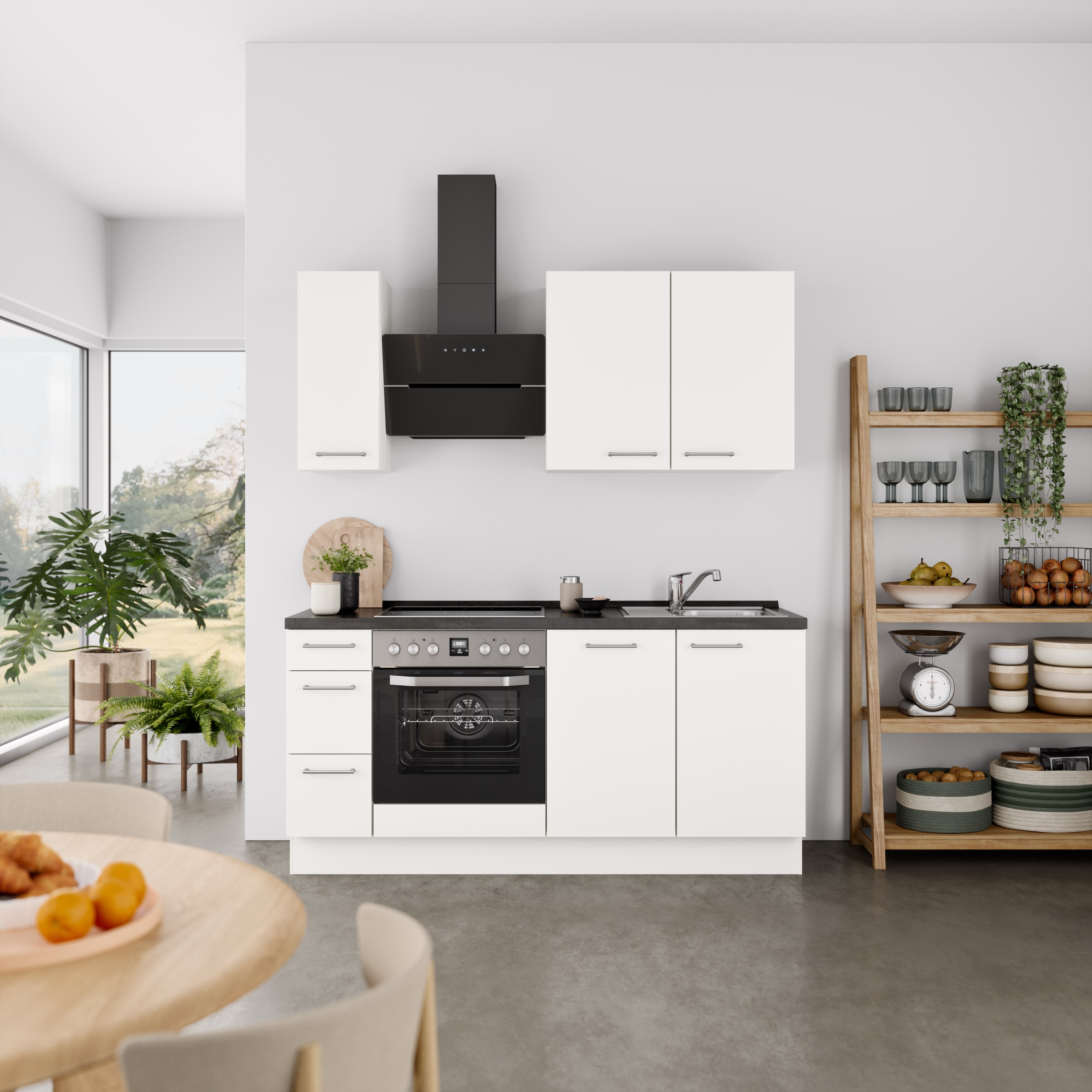 nobilia Küchenzeile ""Laser II", Ausrichtung wählbar, Breite 180 cm" vormon günstig online kaufen