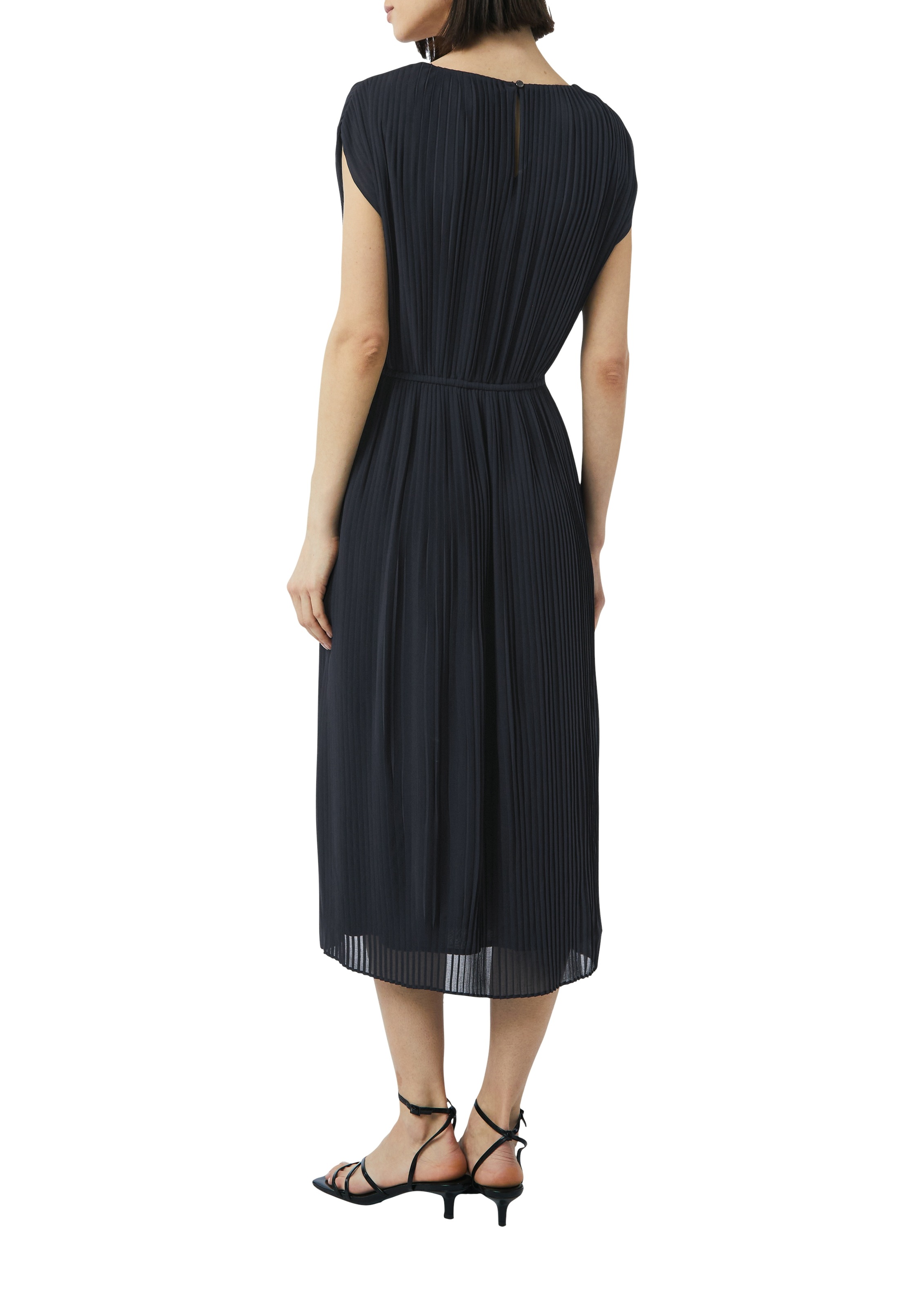 Comma Midikleid Ohne Taschen ohne Ärmel und mit Kordel günstig online kaufen