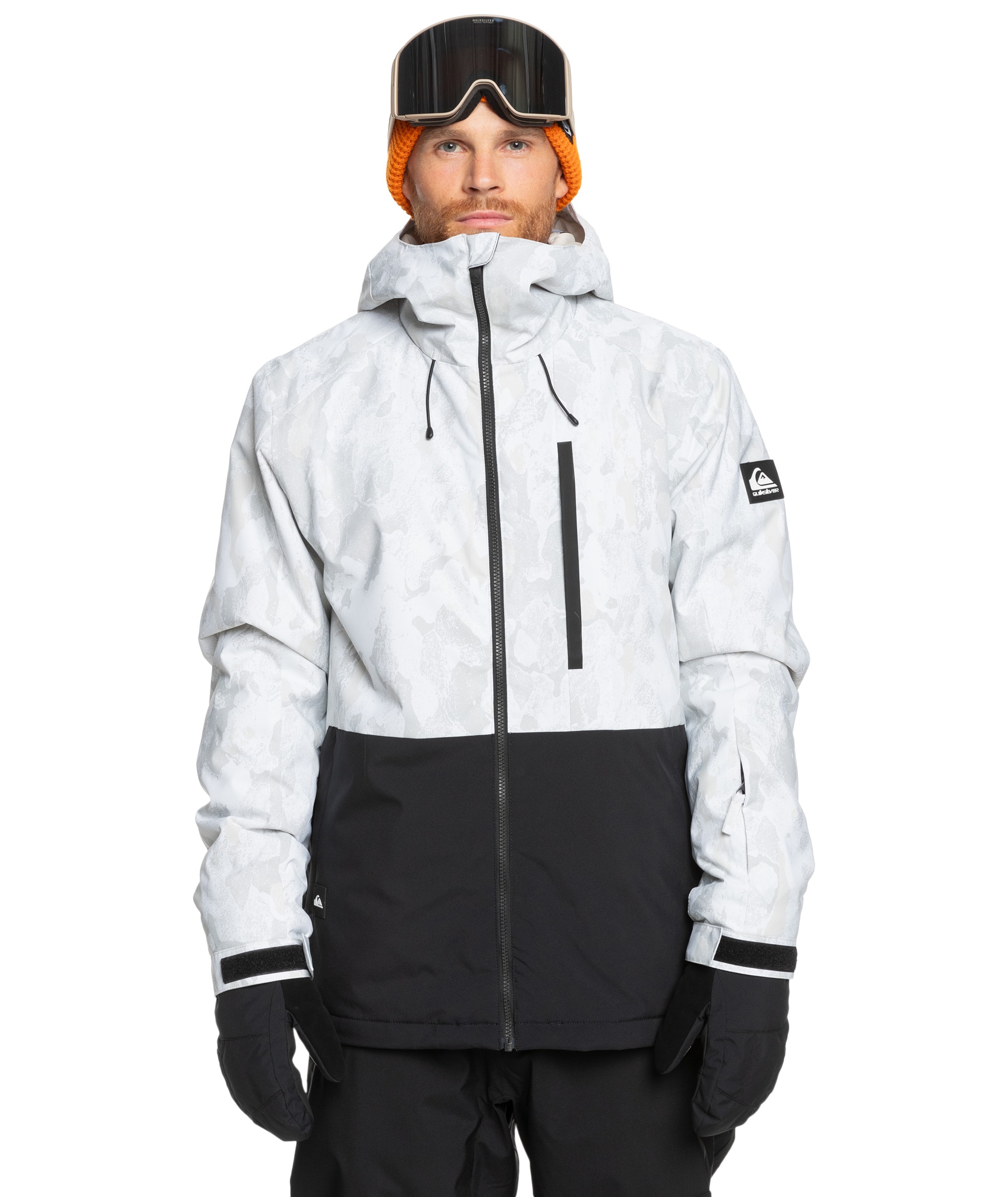 Quiksilver Outdoorjacke "Mishort Sleeveion Printed Block Jk" Aus Polyester, In Den Größen S Bis Xxl