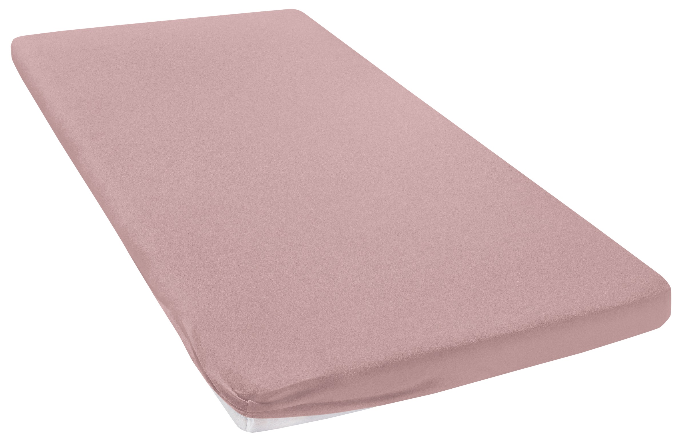 Spannbettlaken OTTO HOME, B:140cm L:200cmaltrosa, Jersey, Obermaterial: 100% Baumwolle, Bettlaken, "Physalis Topper Comfort, in Gr. 90x200, 140x200