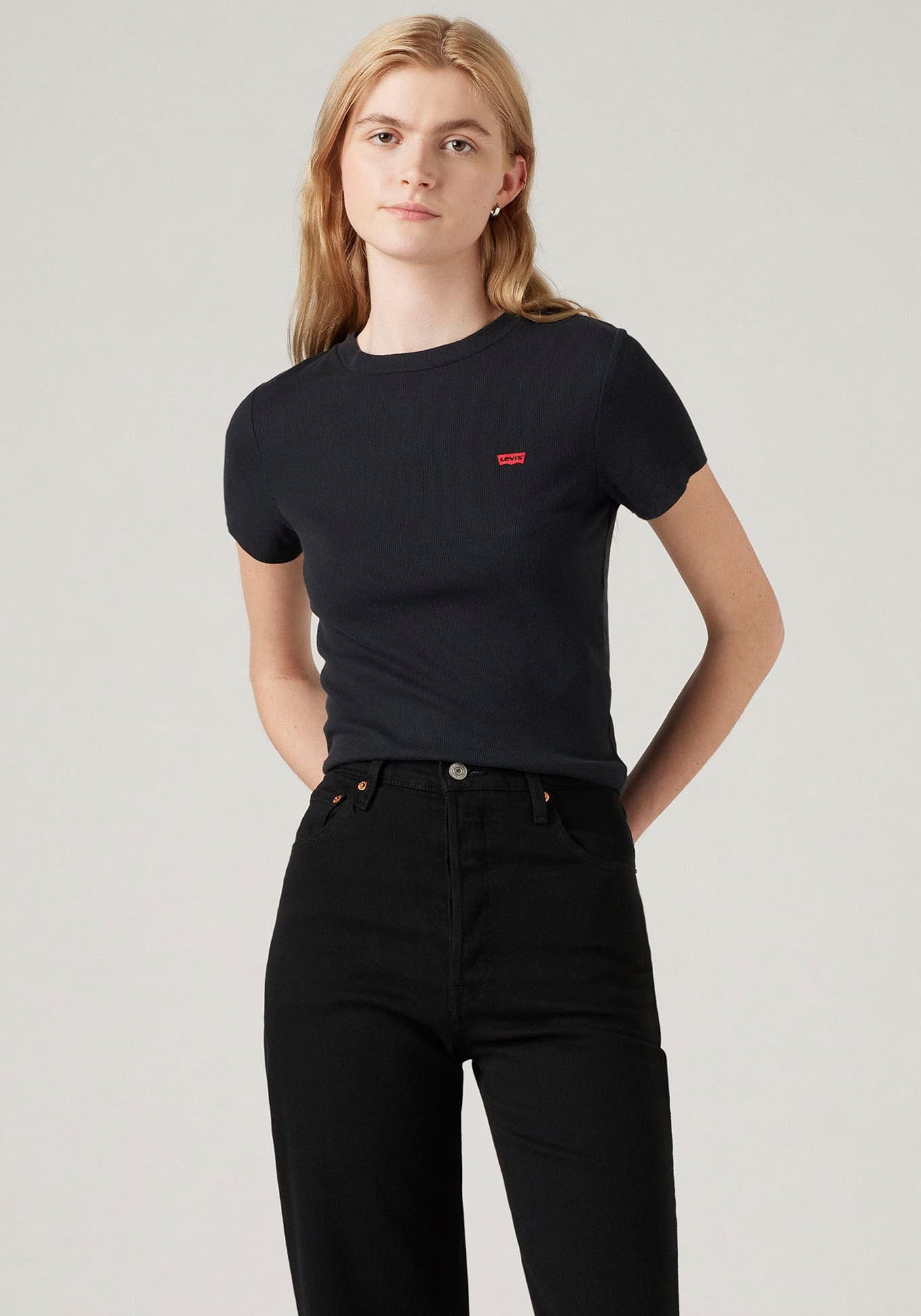 Levis T-Shirt "ESSENTIAL SPORTY", in Feinripp- Qualität günstig online kaufen