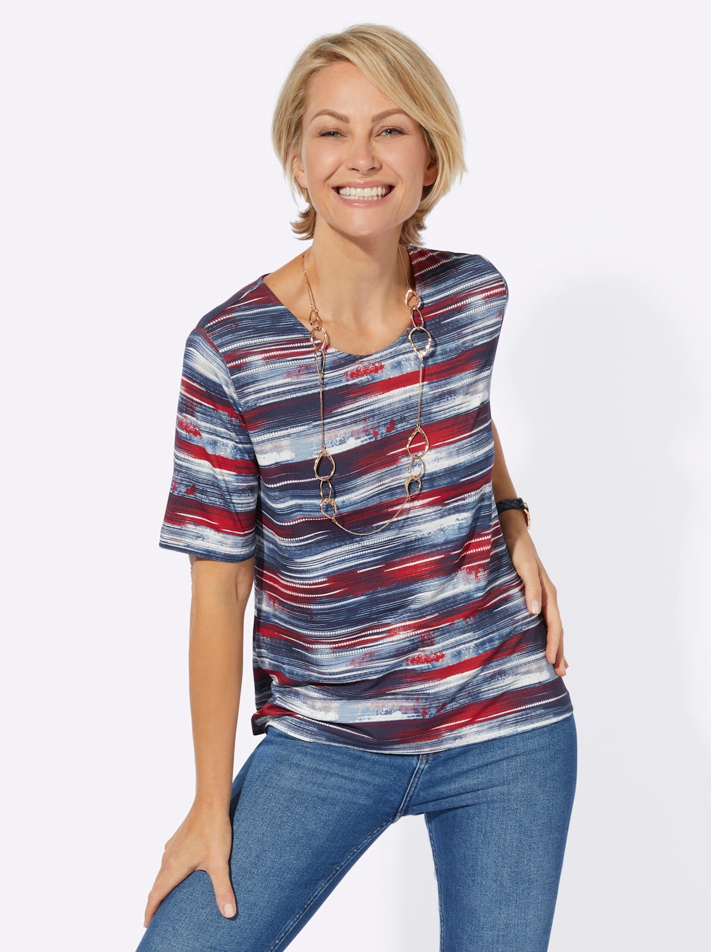 Casual Looks Kurzarmshirt "Shirt" 1 Stk. tlg. günstig online kaufen