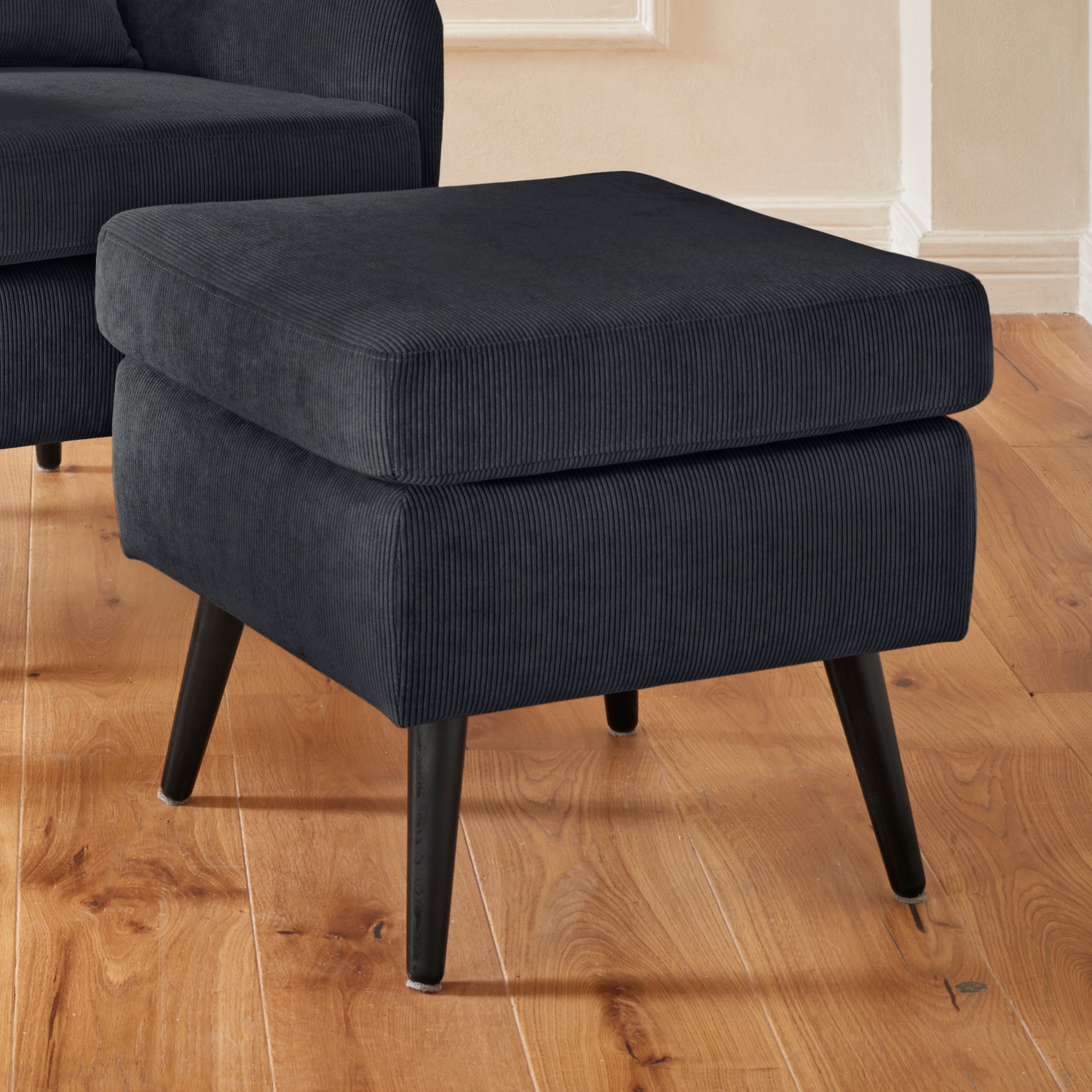 OTTO home Hocker "Salla" Bezug auch in Luxus-Microfaser in Teddyfelloptik