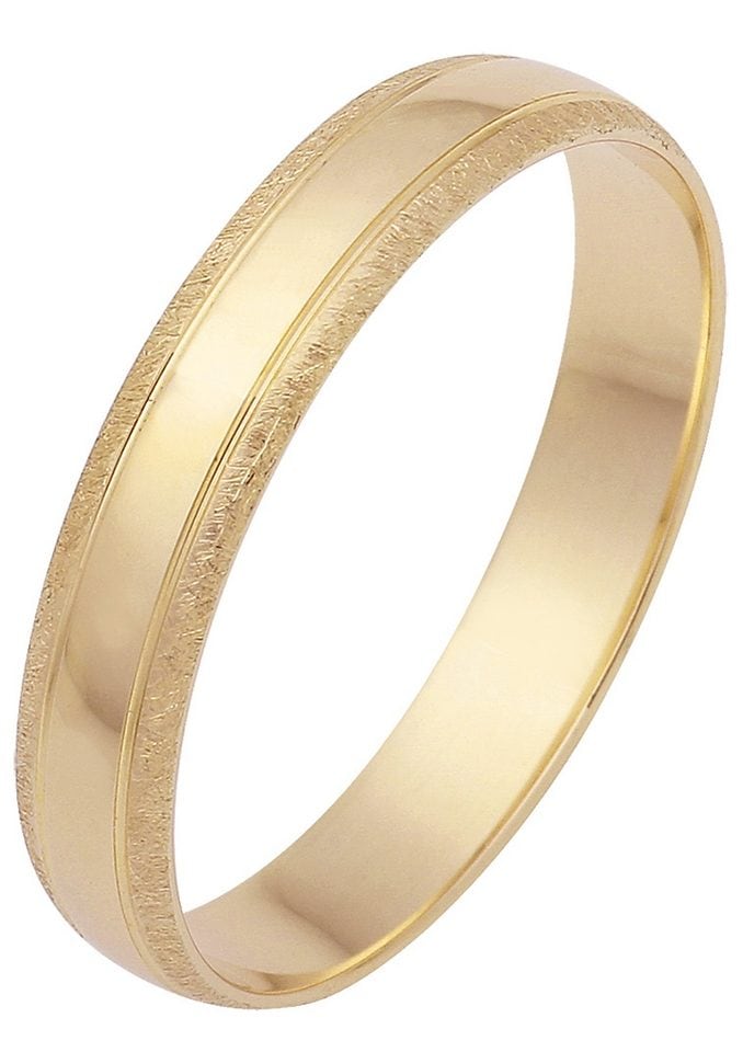 Firetti Trauring »Schmuck Geschenk Gold 375 Hochzeit Ehering Trauring "LIEBE"«, Made in Germany, wahlweise mit oder ohne Brillant