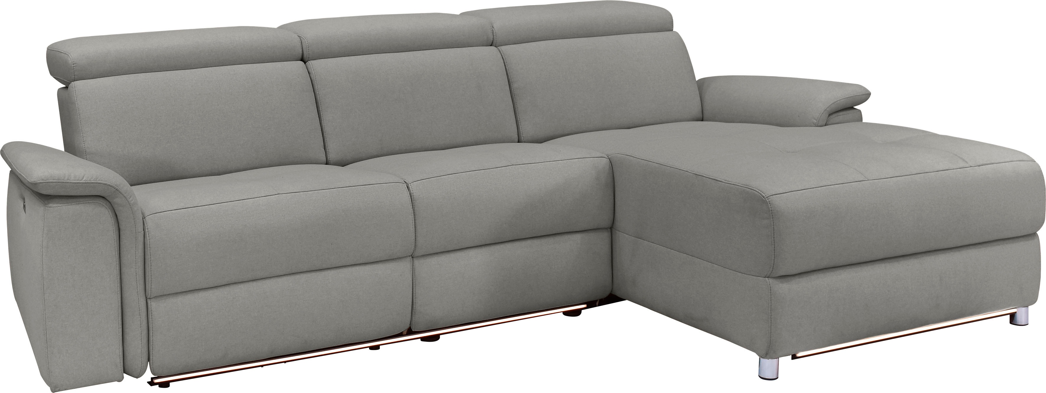 Thumbnail - Places of Style Ecksofa "Pareli, L-Form, 259cm,m. Recamiere, Echtleder, Kunstleder, Webstoff", man. o. elektr. Relaxfunk...