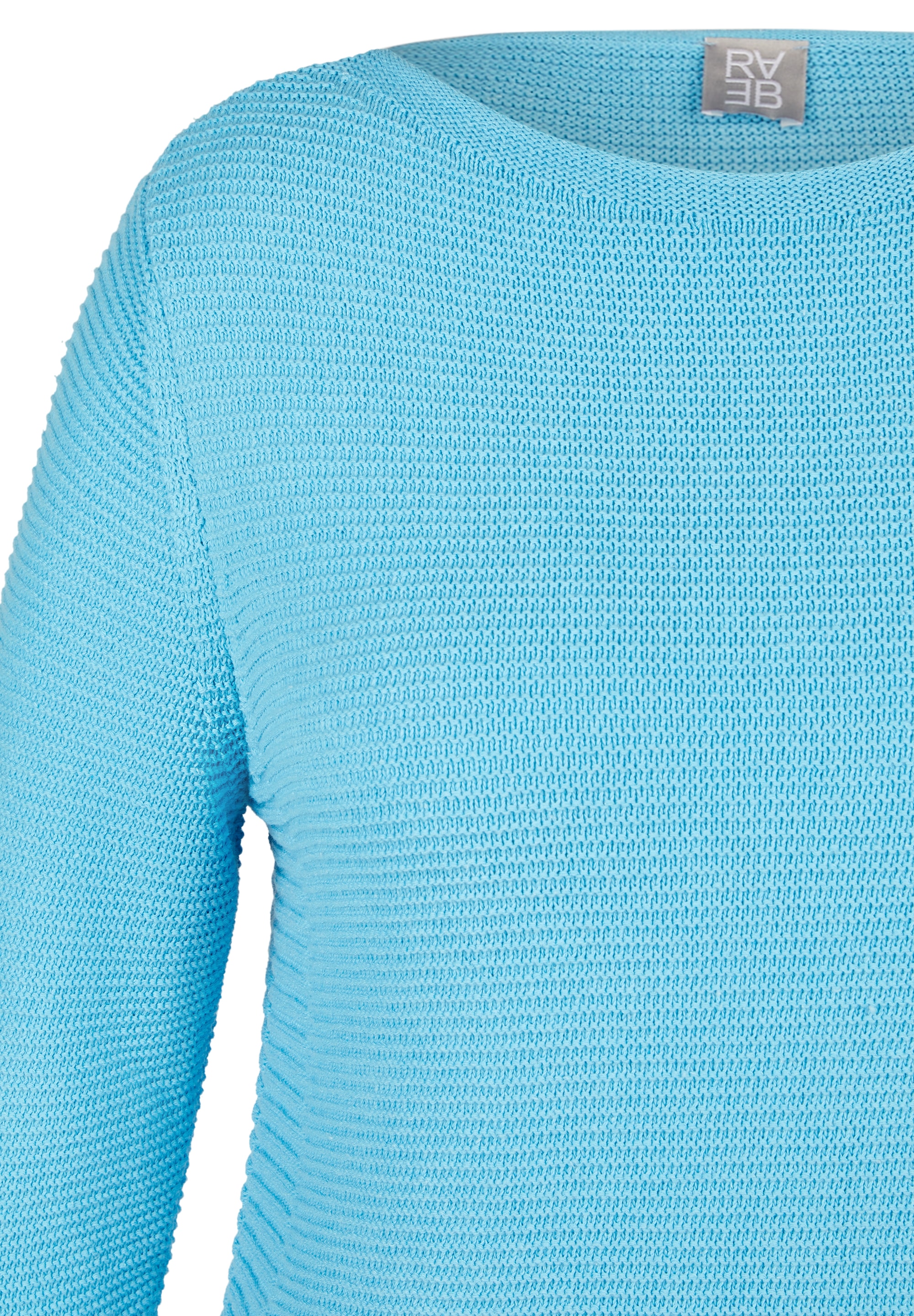 Rabe Strickpullover in Streifen-Ripp-Optik