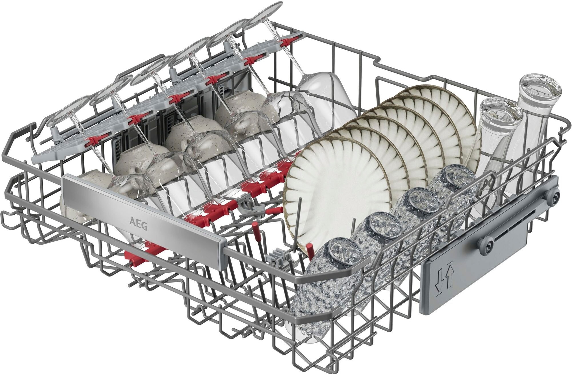 AEG vollintegrierbarer Geschirrspüler XXL Serie 8000, 60cm, WiFi »GI8700B2SO« 15 tlg. Maßgedecke Spülmaschine mit 5 cm mehr Innenraum passt unter 90 cm-Arbeitsplatte