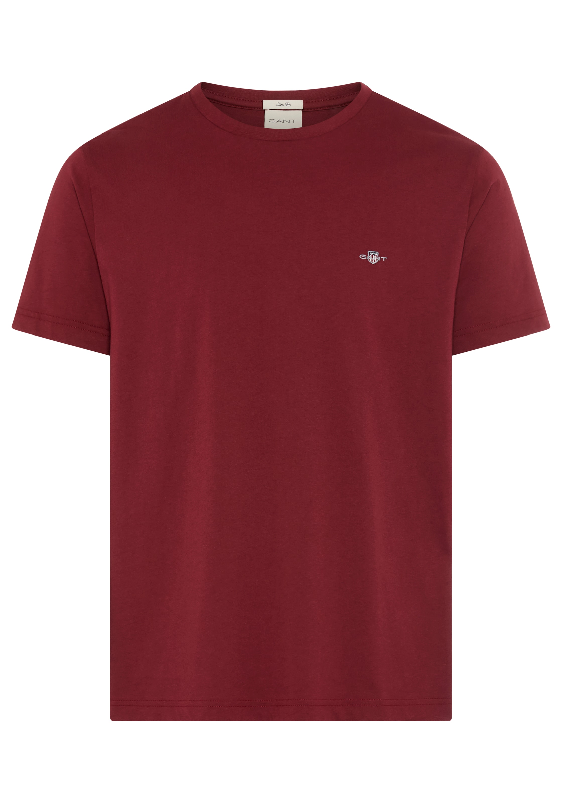 Gant T-Shirt "SLIM SHIELD SS T-SHIRT", mit Logostickerei auf der Brust günstig online kaufen