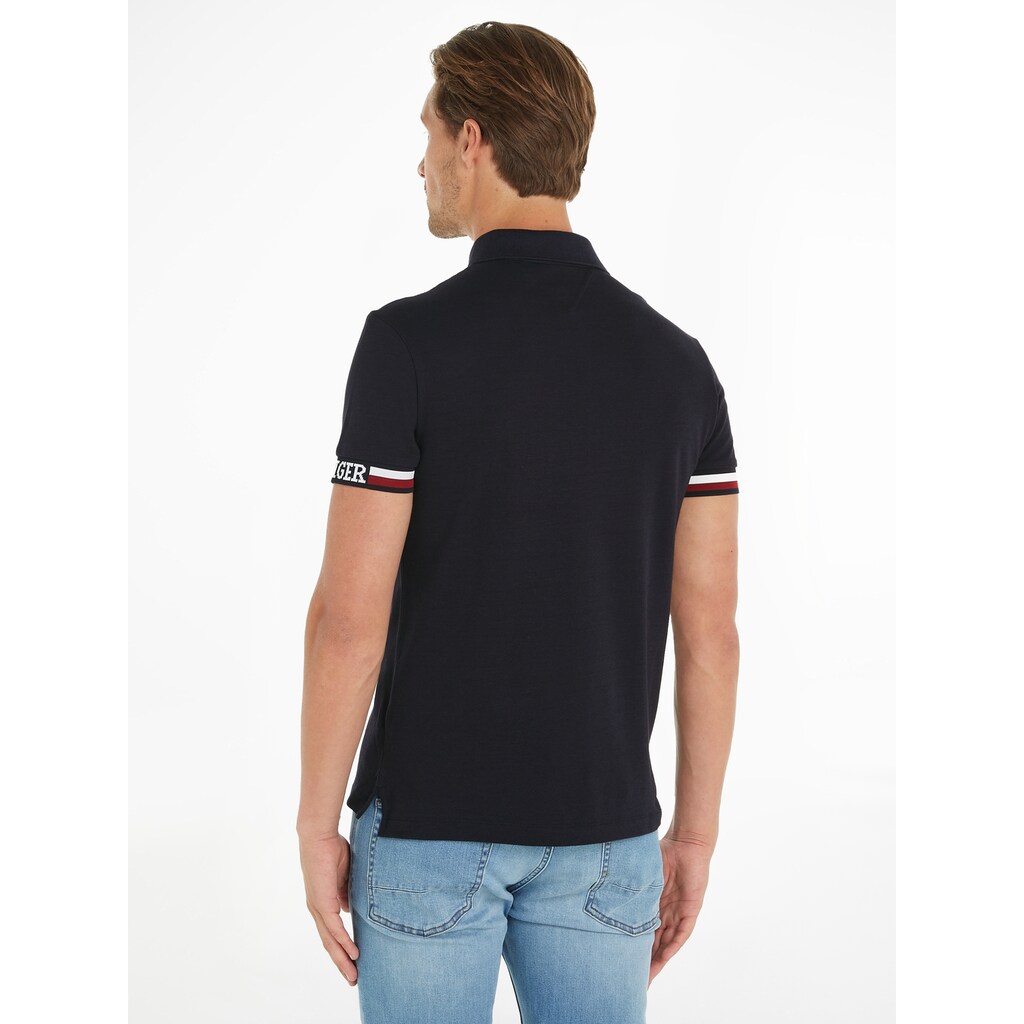 Tommy Hilfiger Poloshirt »MONOTYPE FLAG CUFF SLIM FIT POLO«