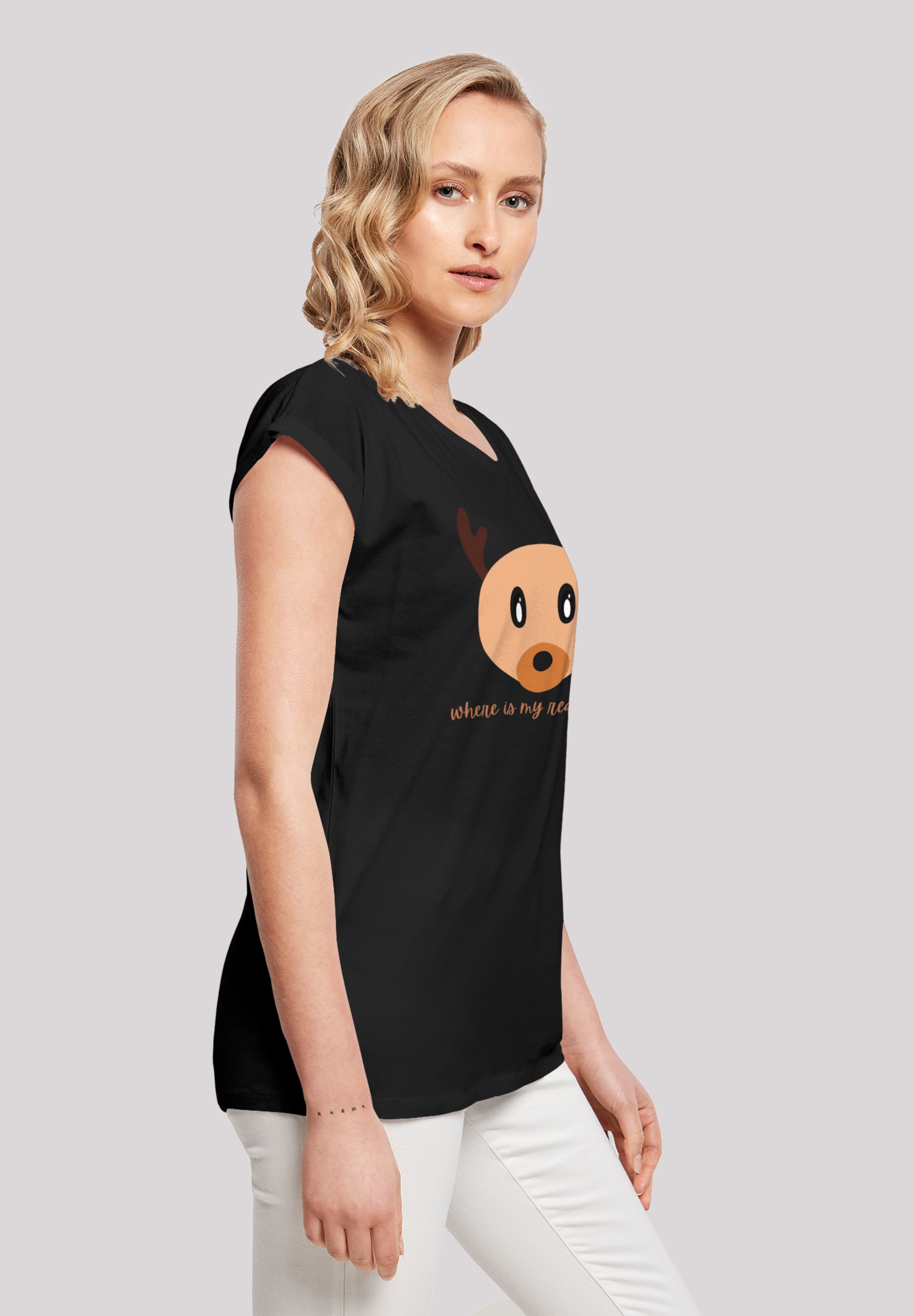 F4NT4STIC T-Shirt »Red Nose Weihnachten«, Print