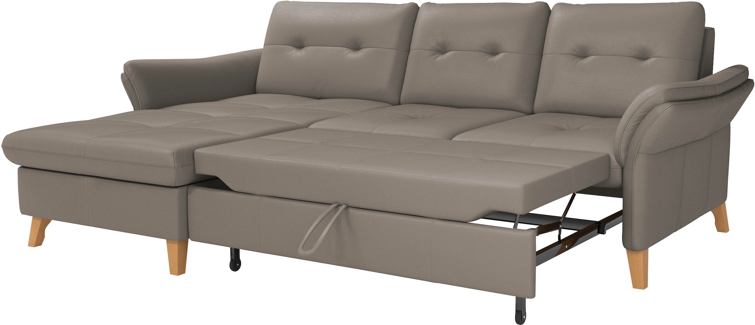 sit&more Ecksofa »Göteborg«, Sitztiefenverstellung und Federkern, wahlweise mit Bettfunktion