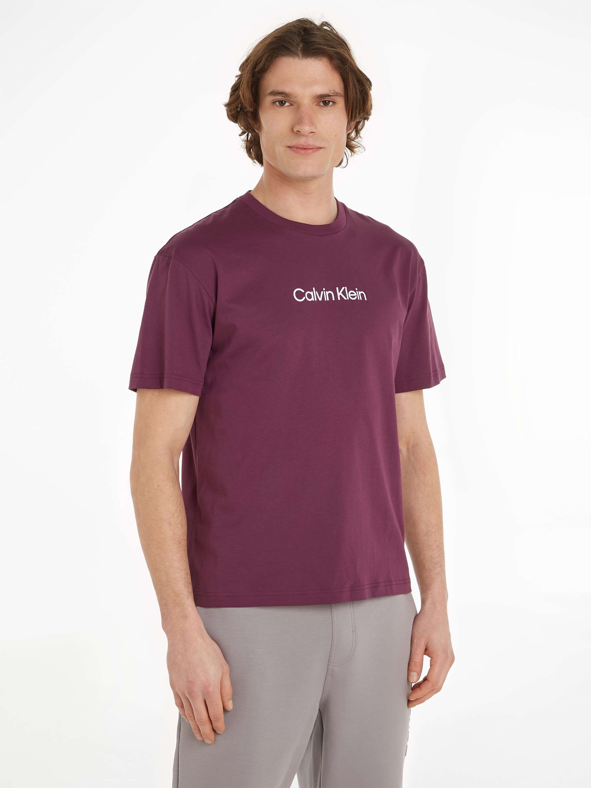Black Friday Calvin Klein T-Shirt aufgedrucktem | Markenlabel T-SHIRT«, COMFORT LOGO »HERO mit BAUR