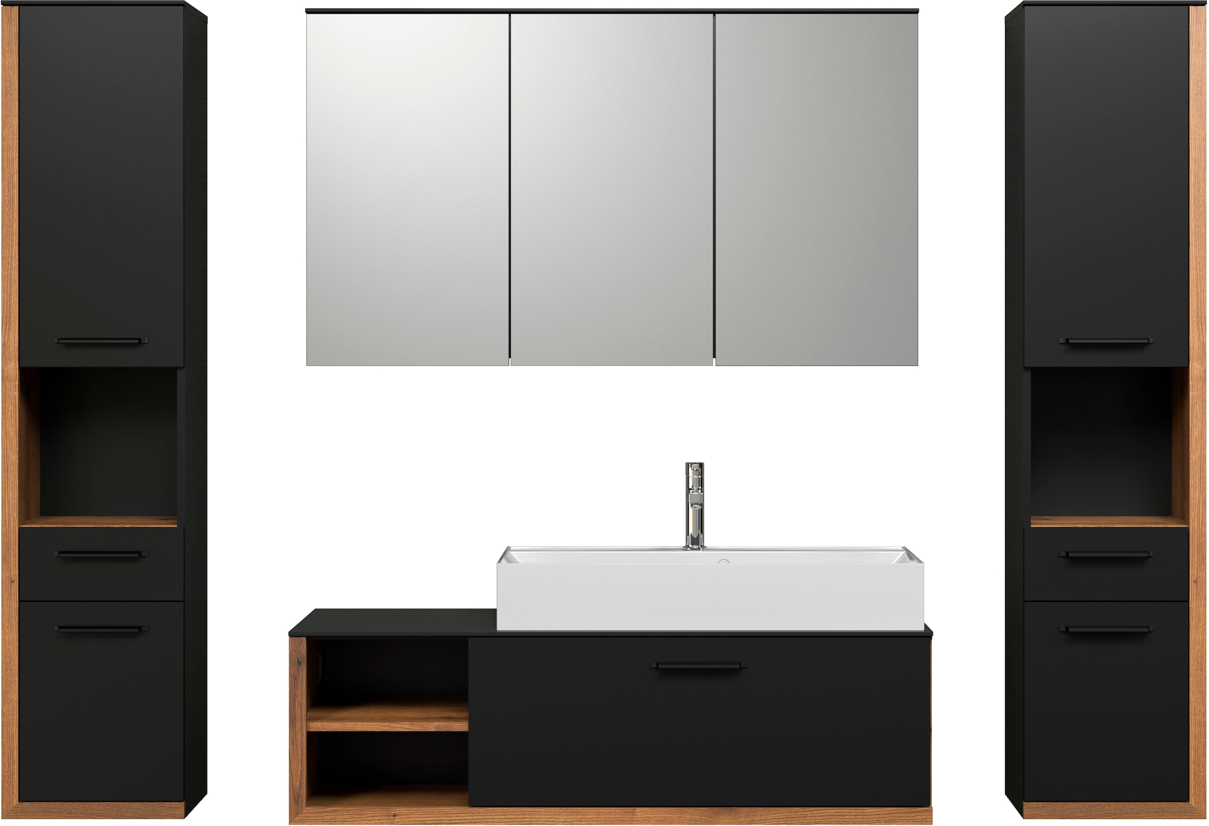 INOSIGN Badmöbel-Set »Dex«, (3 St.), | Unterschrank, Spiegelschrank aus BAUR bestehend bestellen Waschbeckenunterschrank