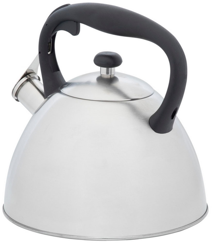 RESTO Kitchenware Wasserkessel »Gemini, Flötenkessel 3 l mit wärmespeicherndem Boden im Geschenkkarton«, Edelstahl, (1 tlg.), mit ergonomischem, wärmeableitenden Bakelit-Griff