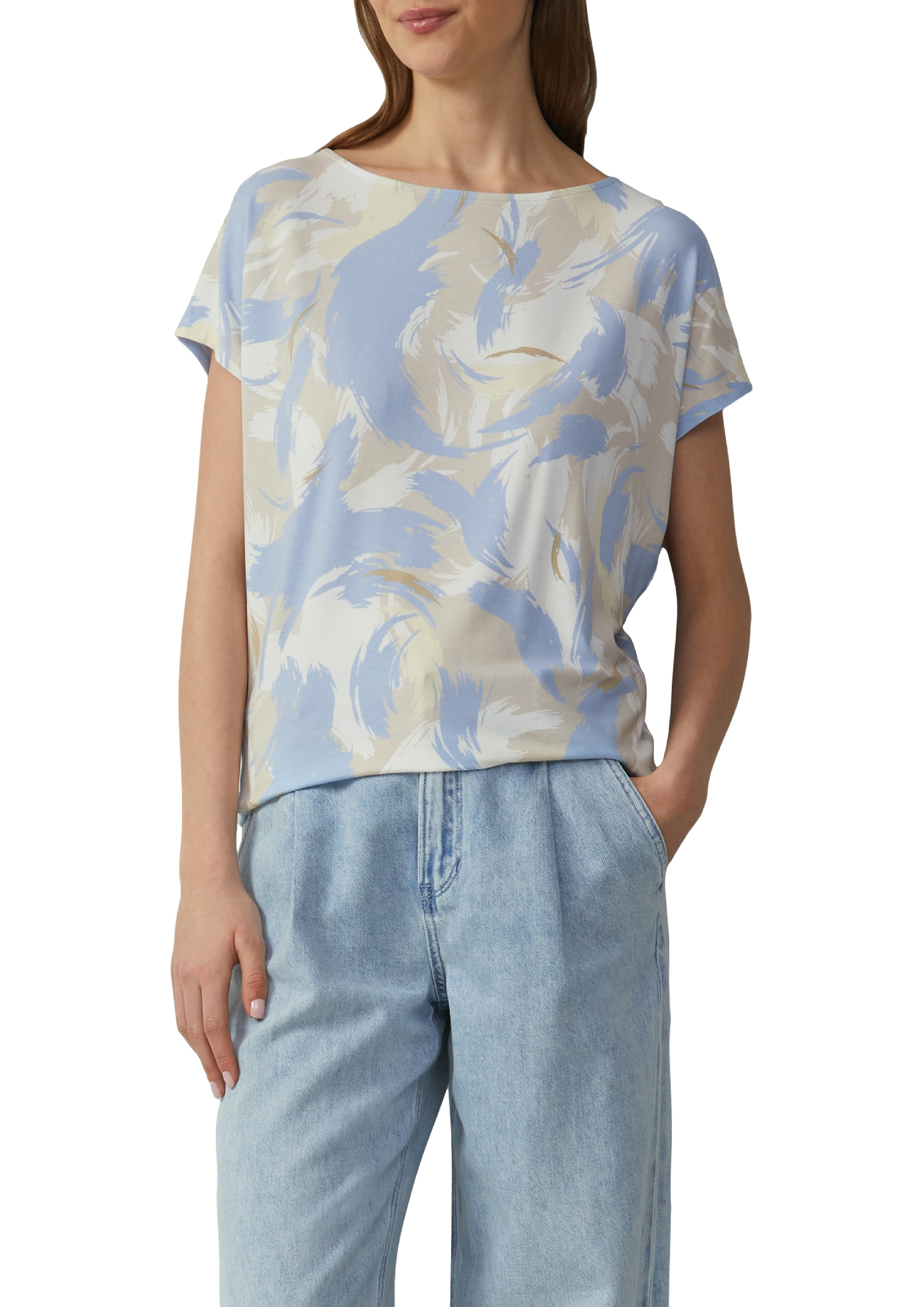 s.Oliver T-Shirt, mit All-Over Print günstig online kaufen