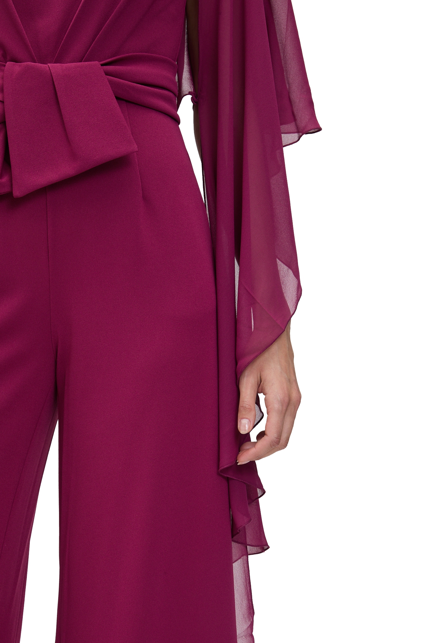 Vera Mont Multifunktionstuch »Vera Mont Damen Chiffonstola mit Volant«, Nahtführung