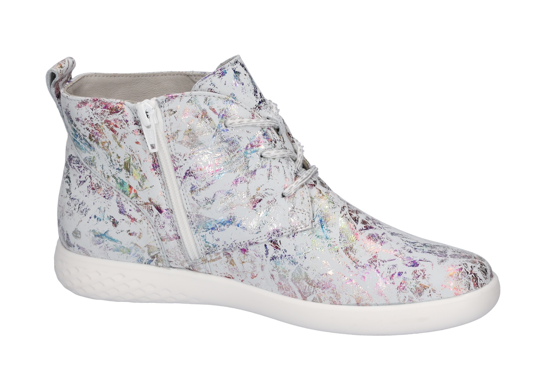 Waldläufer Sneaker »H-CLOÉ«, Schnürer, Komfortschuh, Freizeitschuh mit Metallic-Print, Weite H