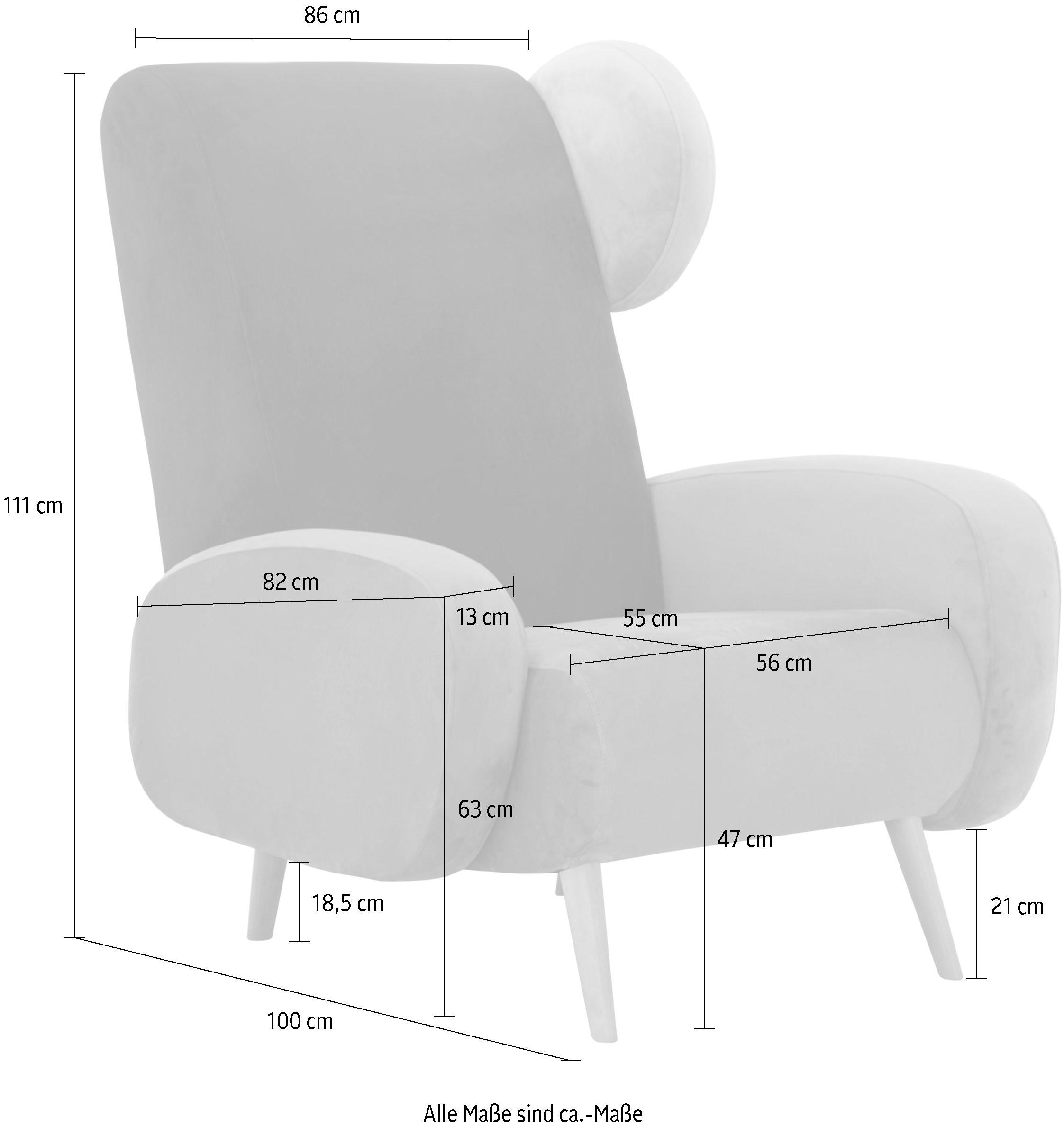 Thumbnail - Home affaire Sessel "Gox Ohrensessel", in außergewöhnlicher stylischer Optik