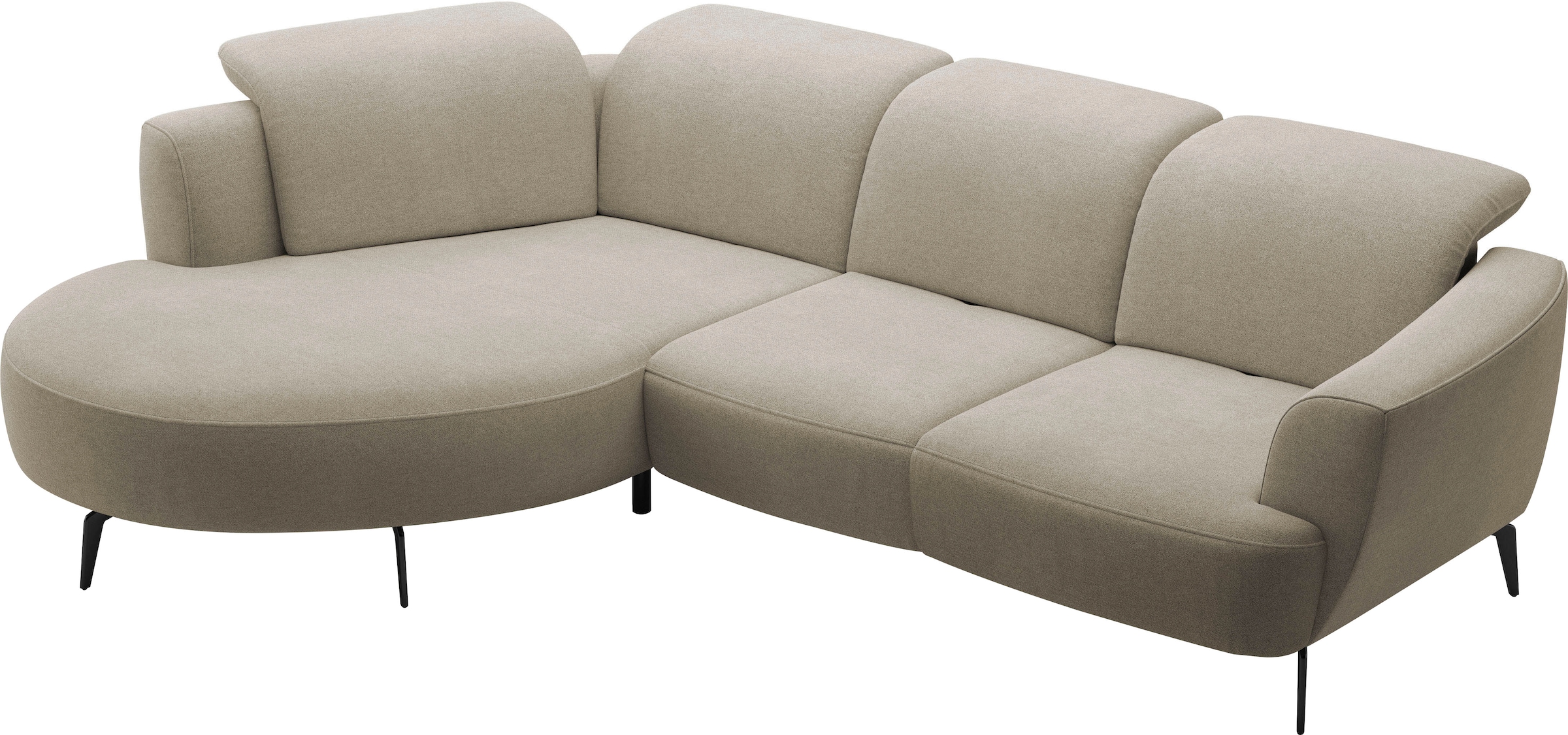 sit&more Ecksofa »Zoe«, ink.Sitztiefenverstellung, wahlweise mit Kopfteilverstellung