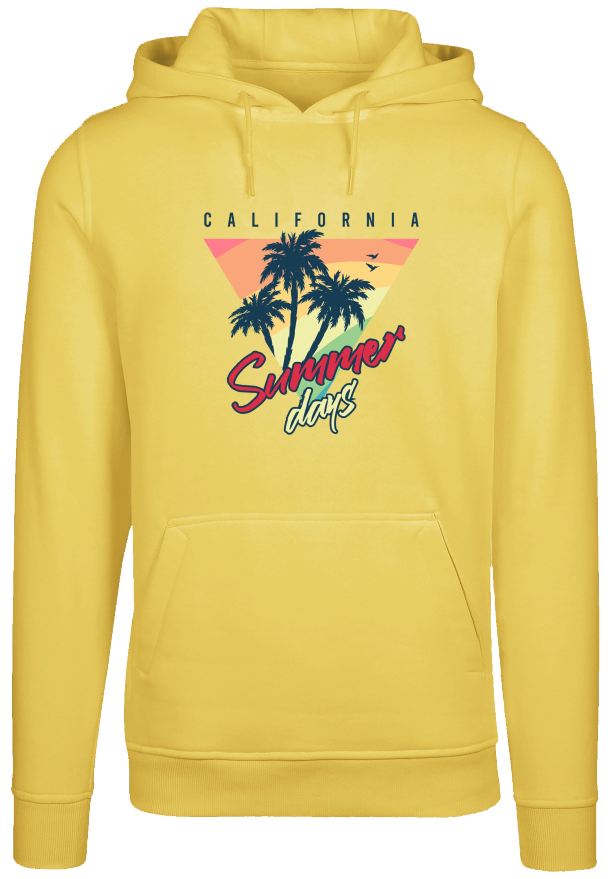 F4NT4STIC Kapuzenpullover »California Palmen Retro«, Premium Qualität