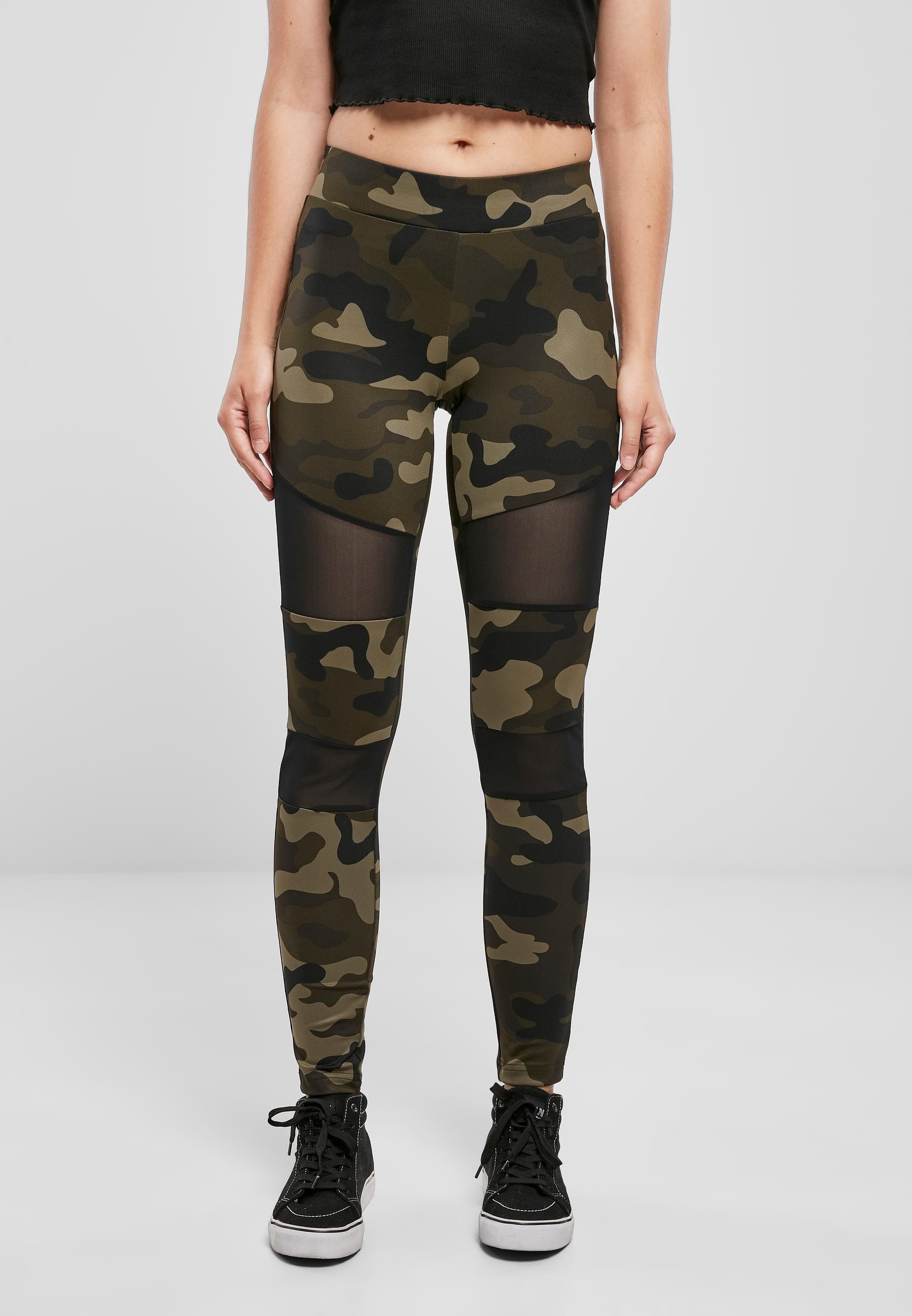 URBAN CLASSICS Leggings »Urban Classics Damen Ladies Camo Tech Mesh Leggings«, (1 tlg.)