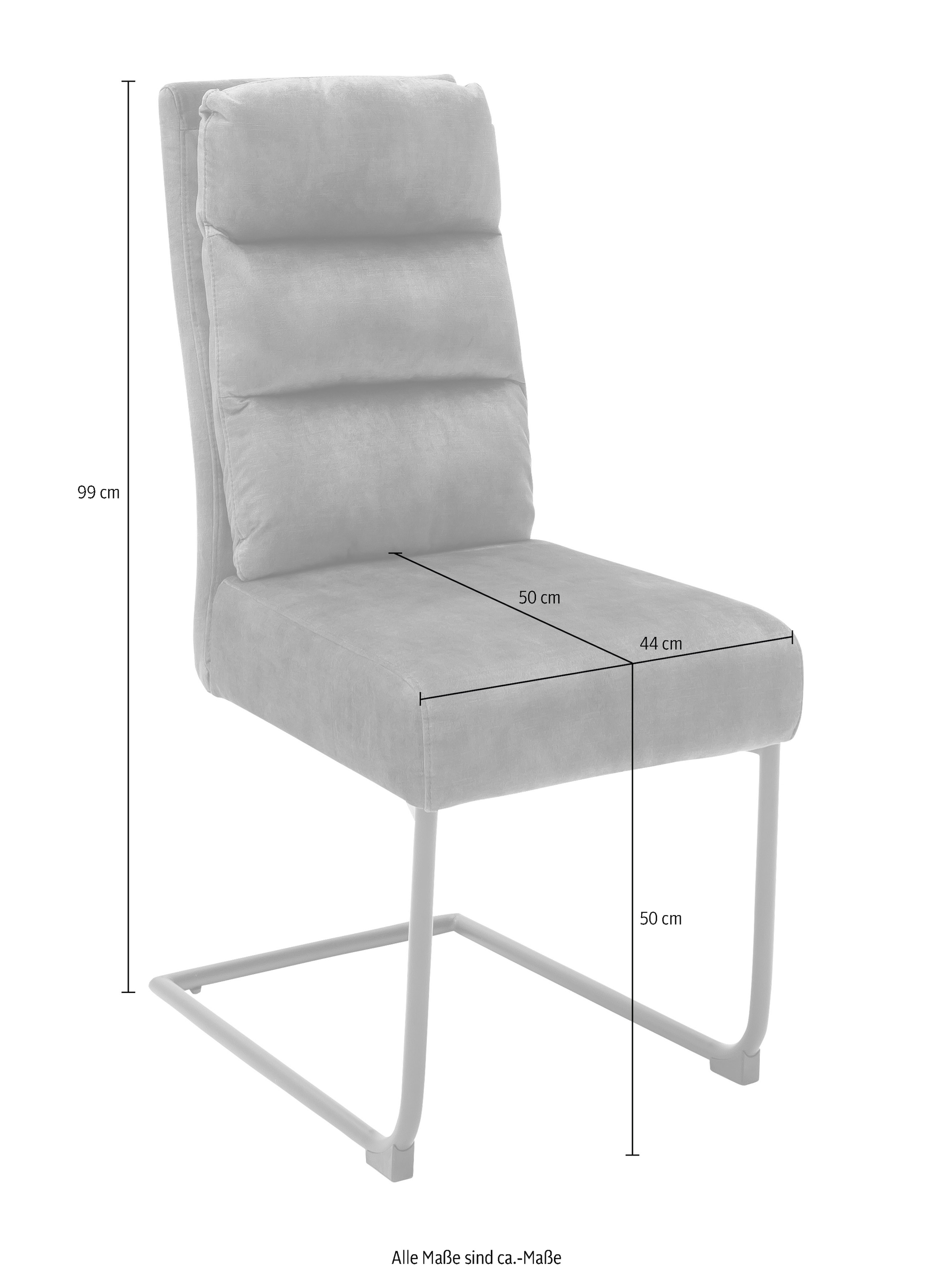 MCA furniture Freischwinger »Lampang«, (Set), Stoffbezug St., Set, belastbar Stuhl 2er im bis mit 2 kg | 120 kaufen BAUR Vintagelook